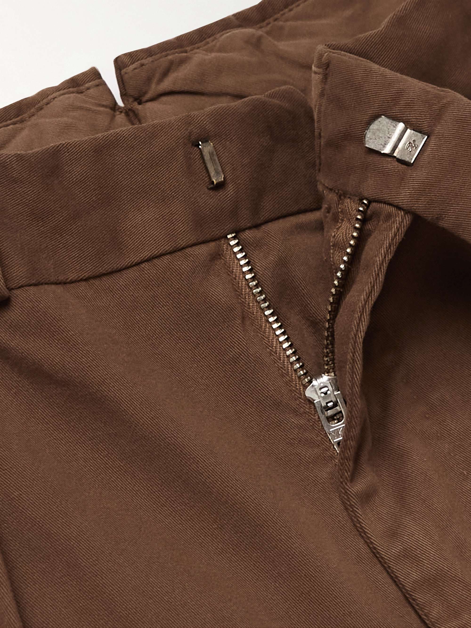 POLO RALPH LAUREN Straight-Leg Pleated Cotton-Blend Twill Suit Trousers