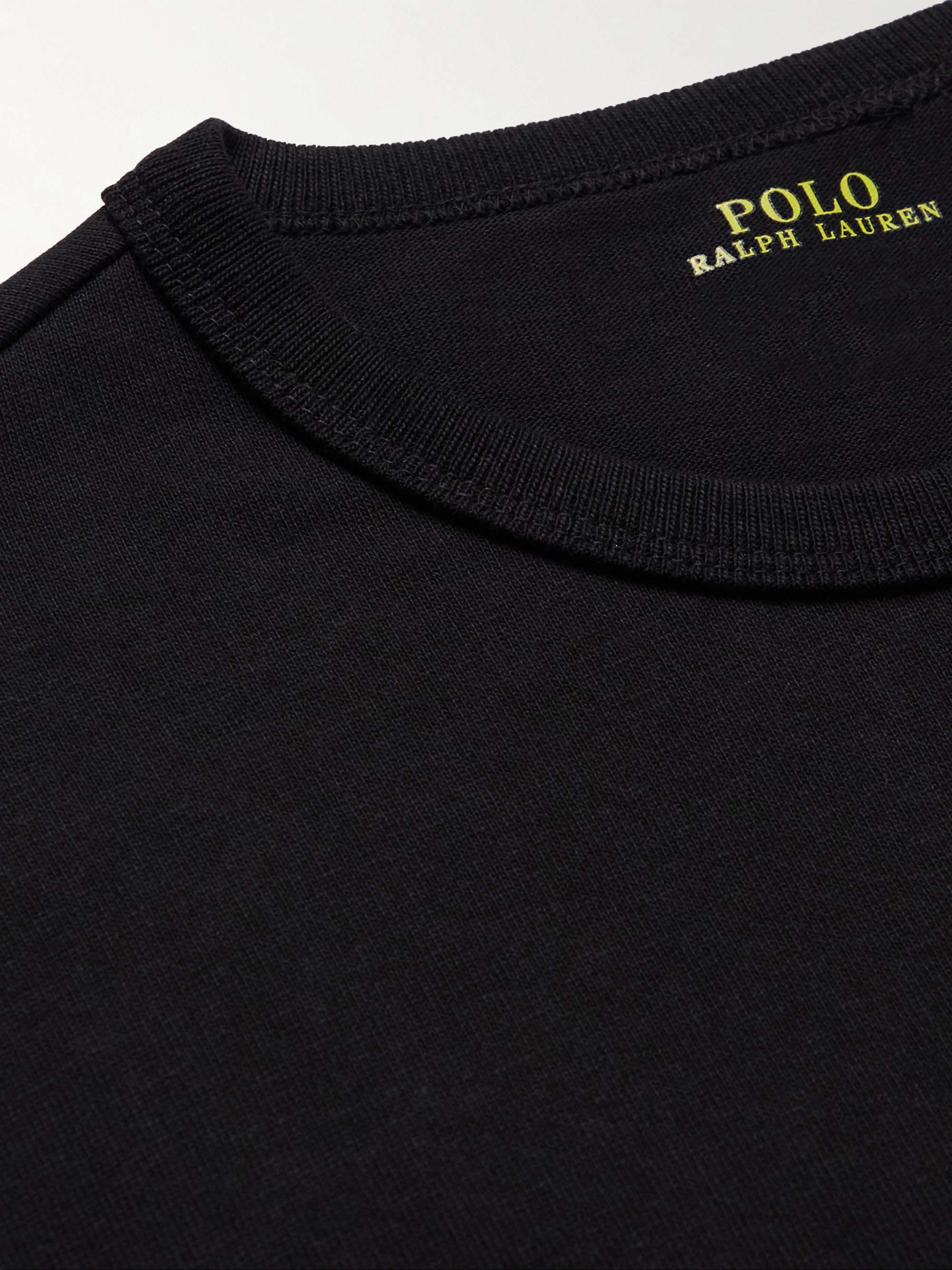 POLO RALPH LAUREN Logo-Embroidered Cotton-Jersey T-Shirt