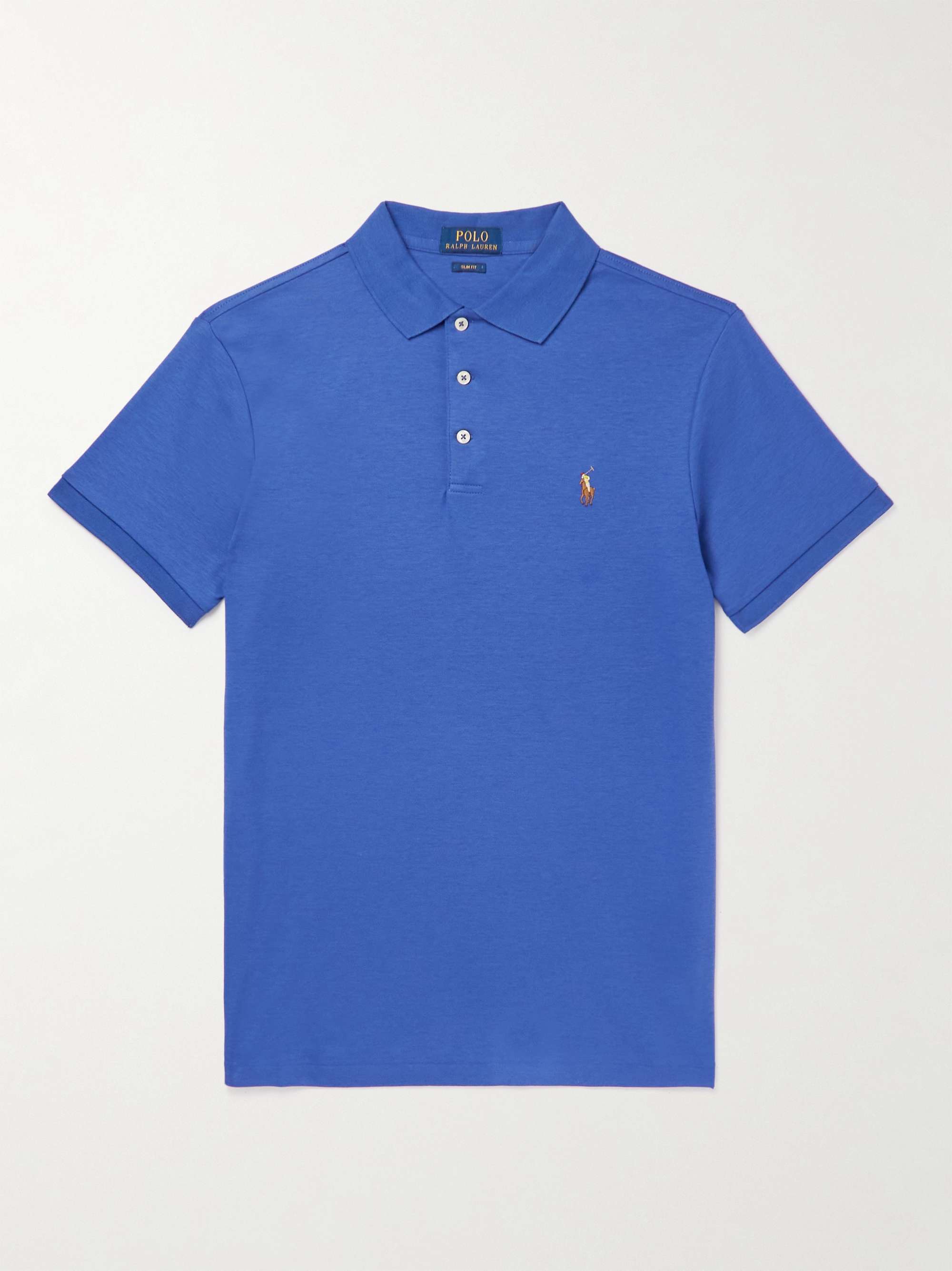 Logo-Embroidered Cotton-Jersey Polo Shirt