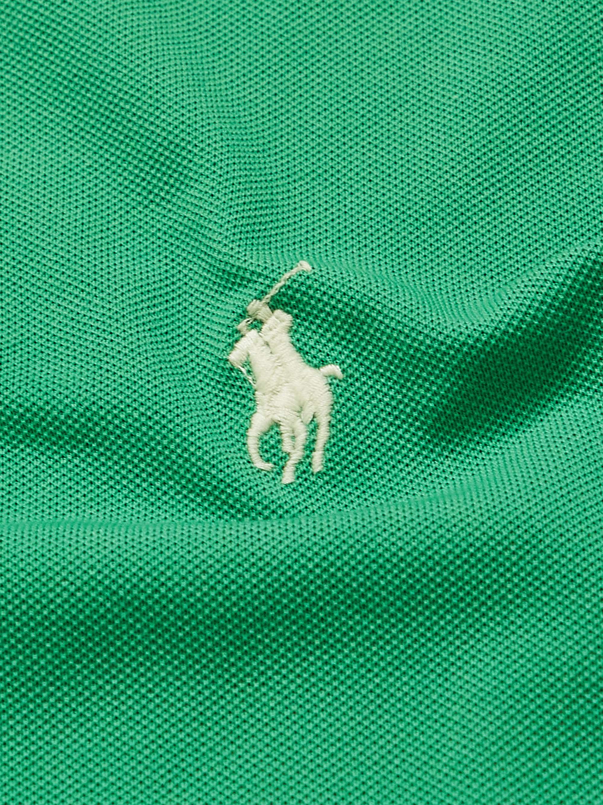 POLO RALPH LAUREN Slim-Fit Stretch-Cotton Piqué Polo Shirt for Men | MR ...