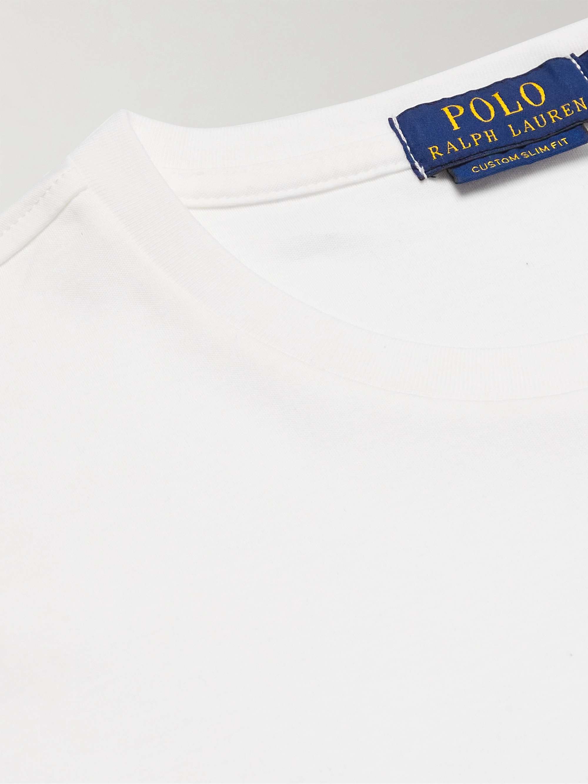 POLO RALPH LAUREN Logo-Embroidered Cotton-Jersey T-Shirt