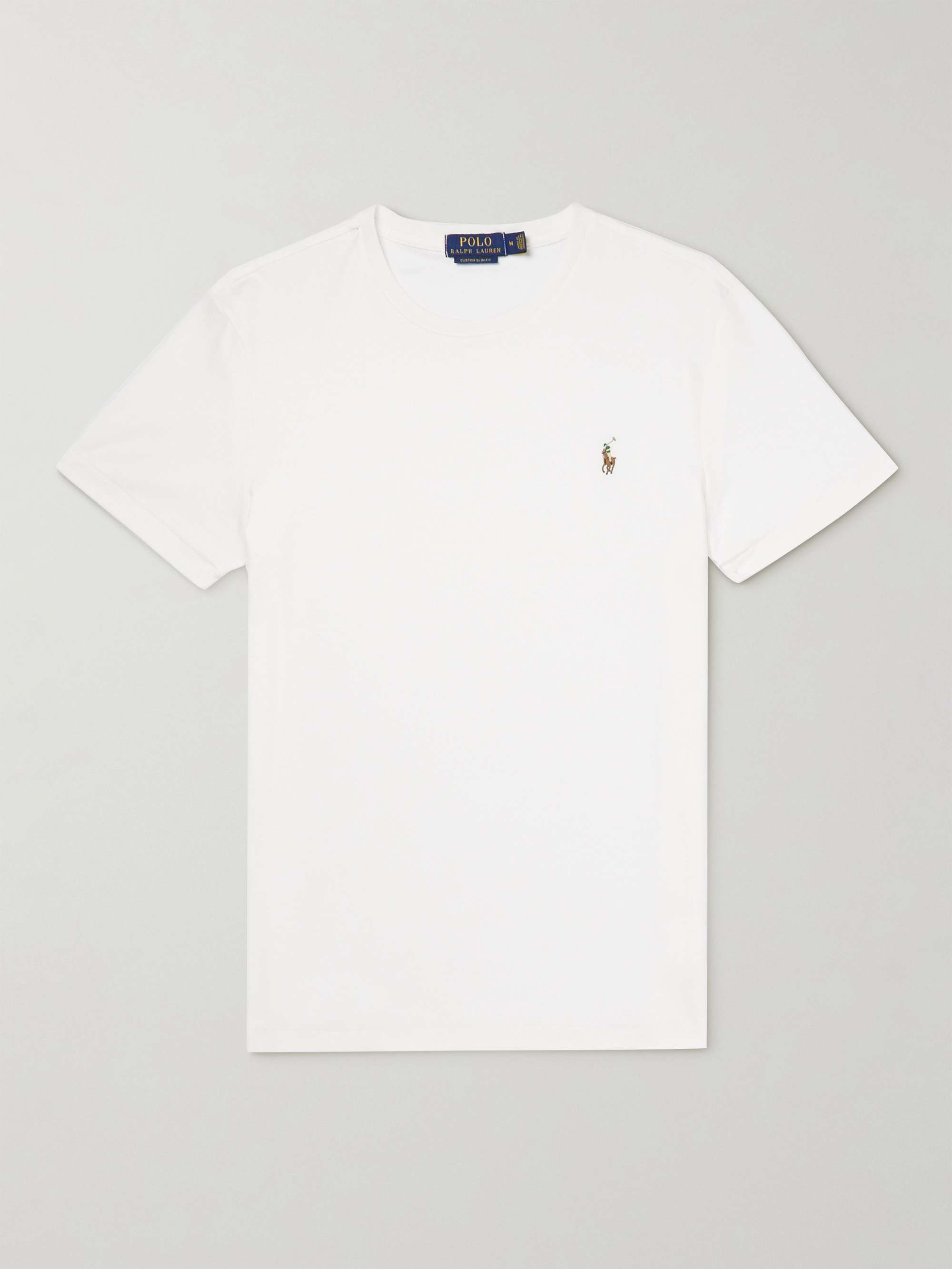 POLO RALPH LAUREN Logo-Embroidered Cotton-Jersey T-Shirt | MR PORTER