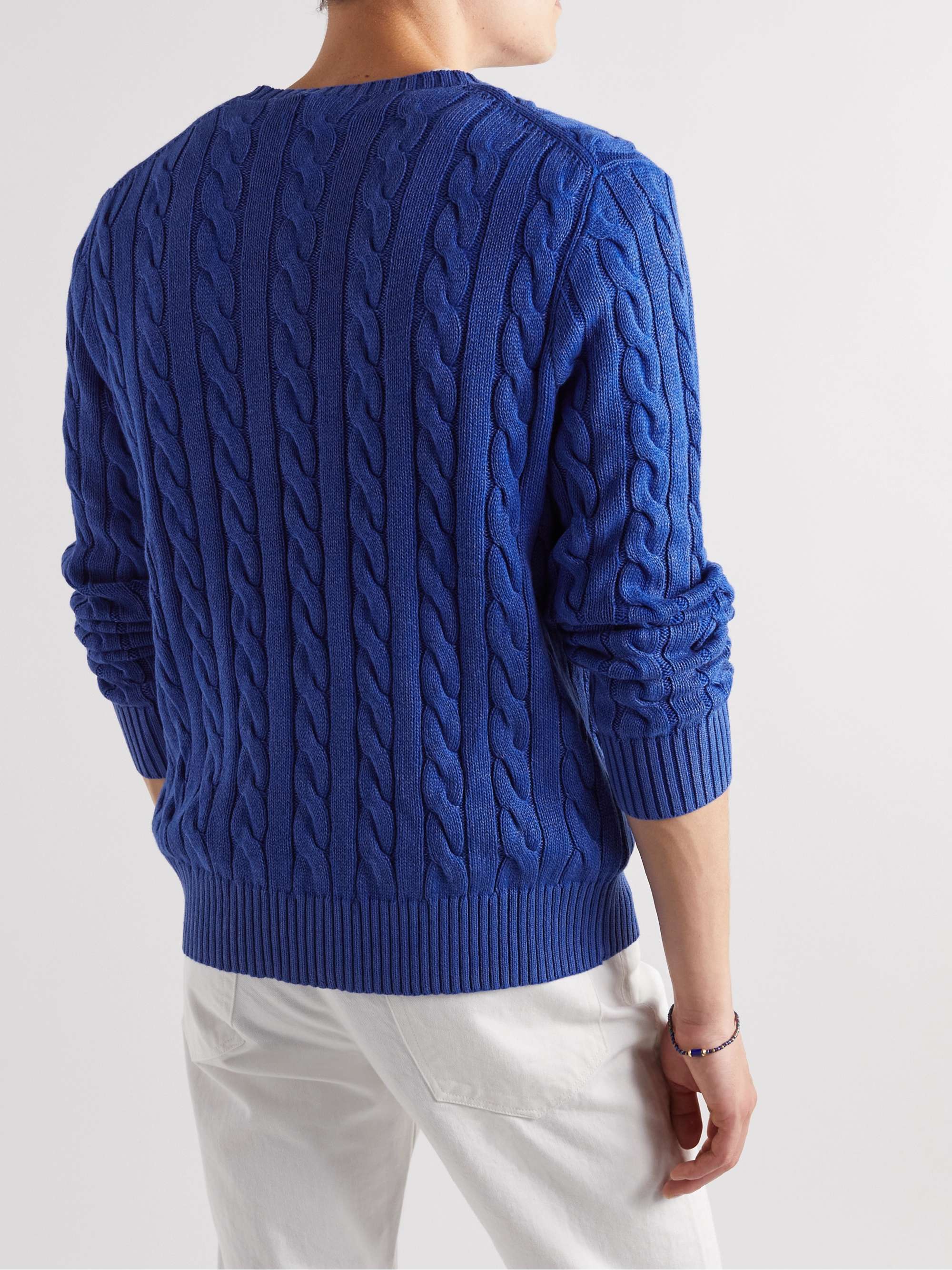 POLO RALPH LAUREN Cable-Knit Cotton Sweater