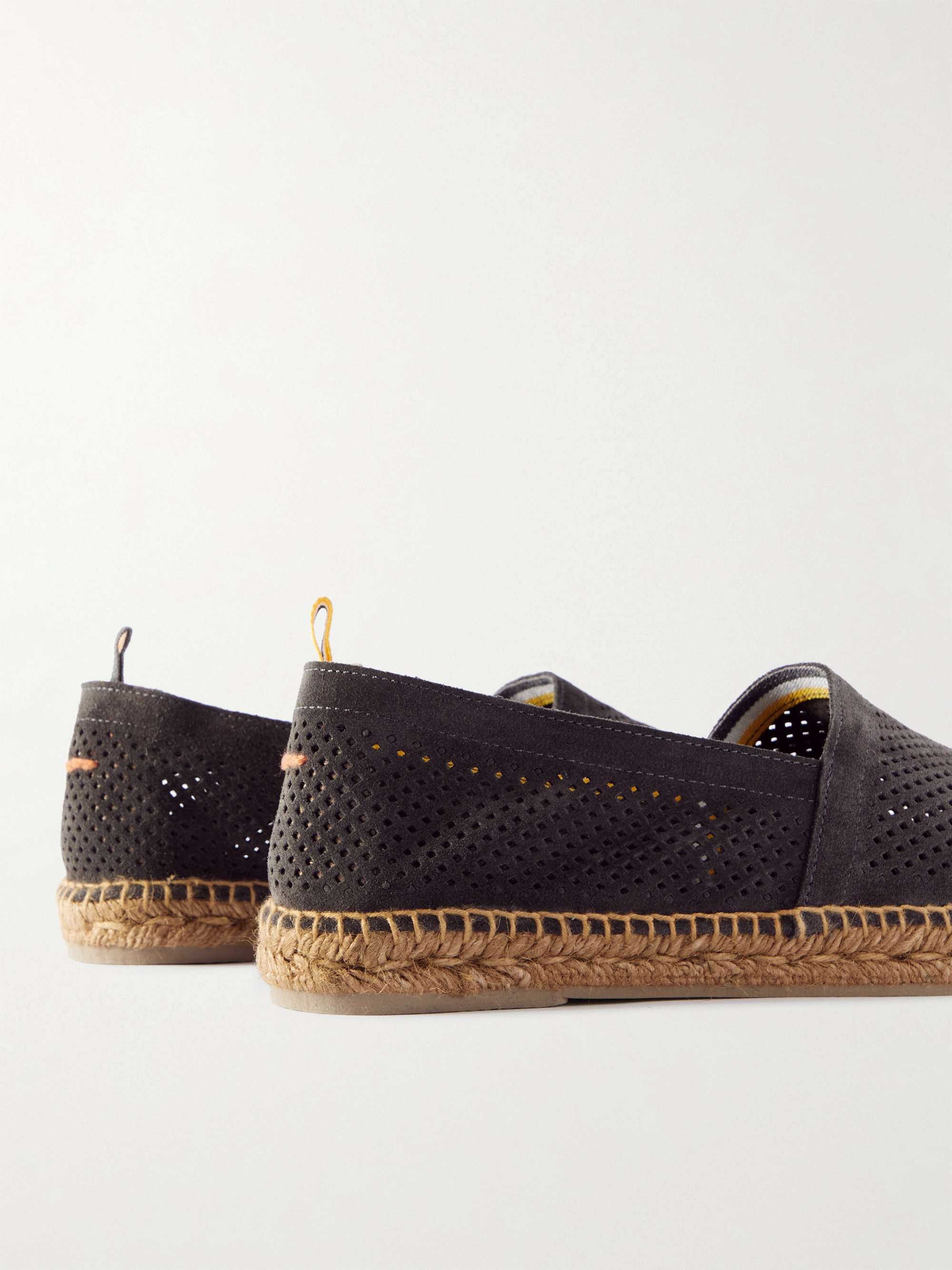 CASTAÑER Pablo Perforated Suede Espadrilles