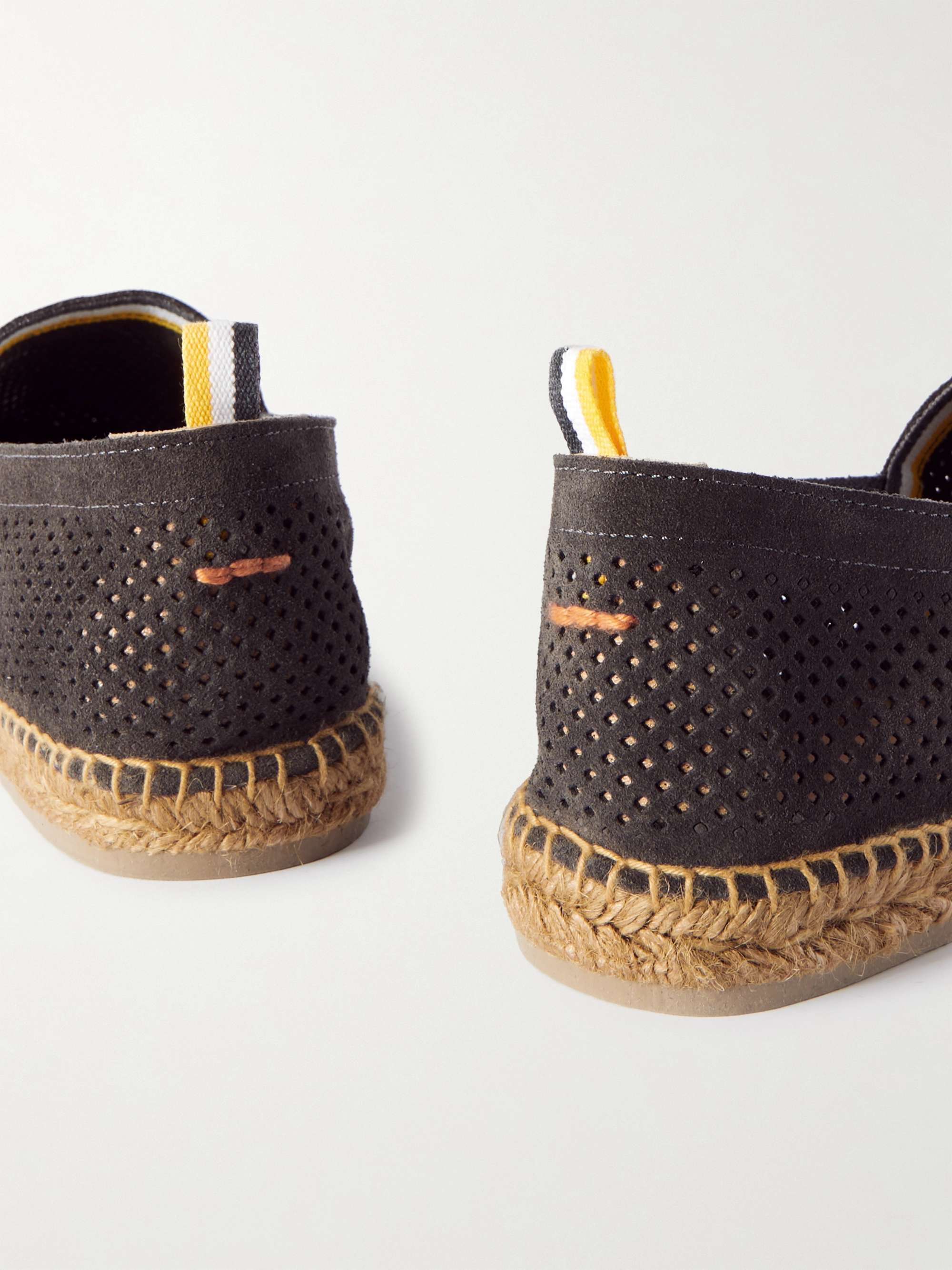 CASTAÑER Pablo Perforated Suede Espadrilles