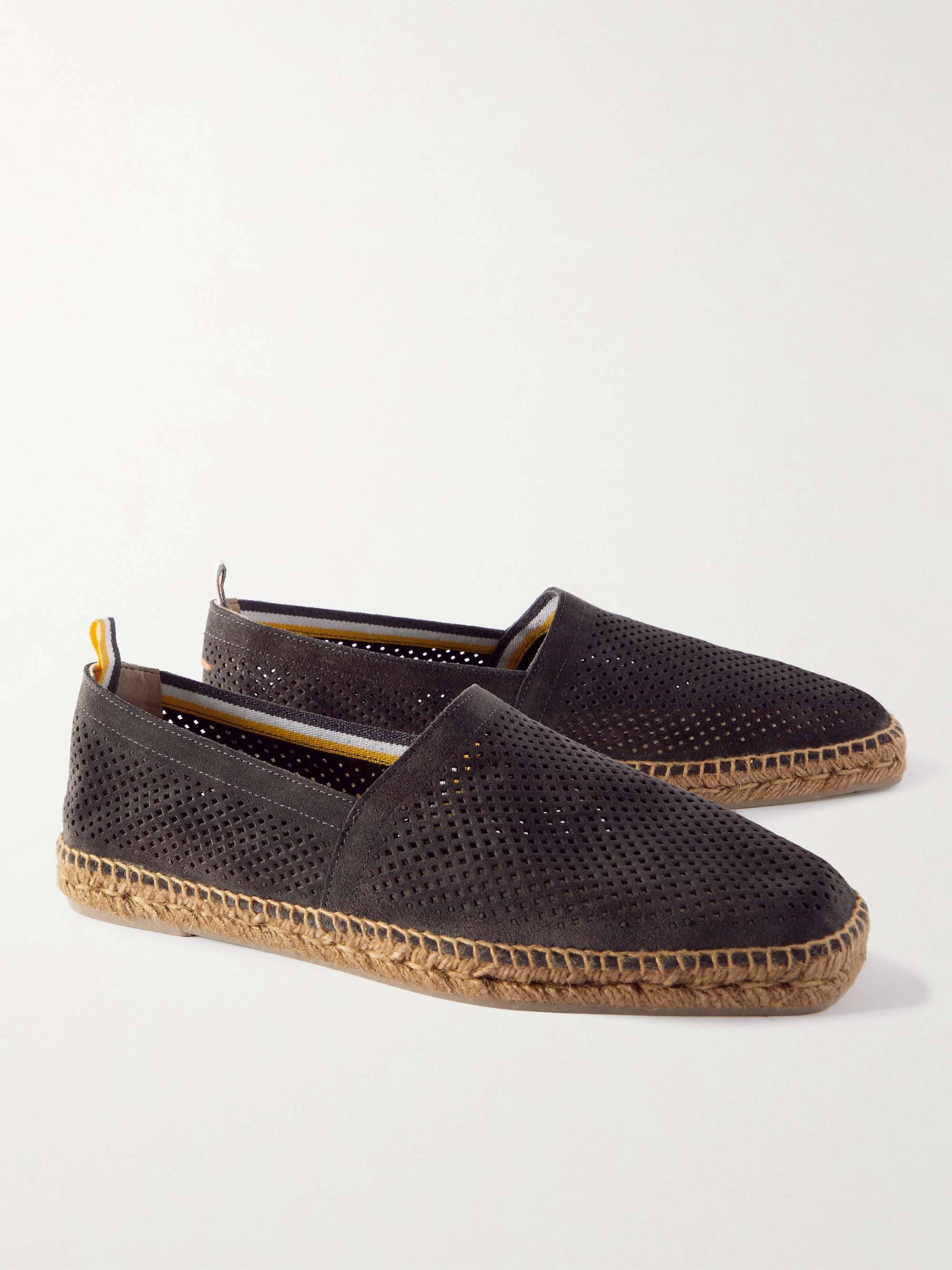 CASTAÑER Pablo Perforated Suede Espadrilles
