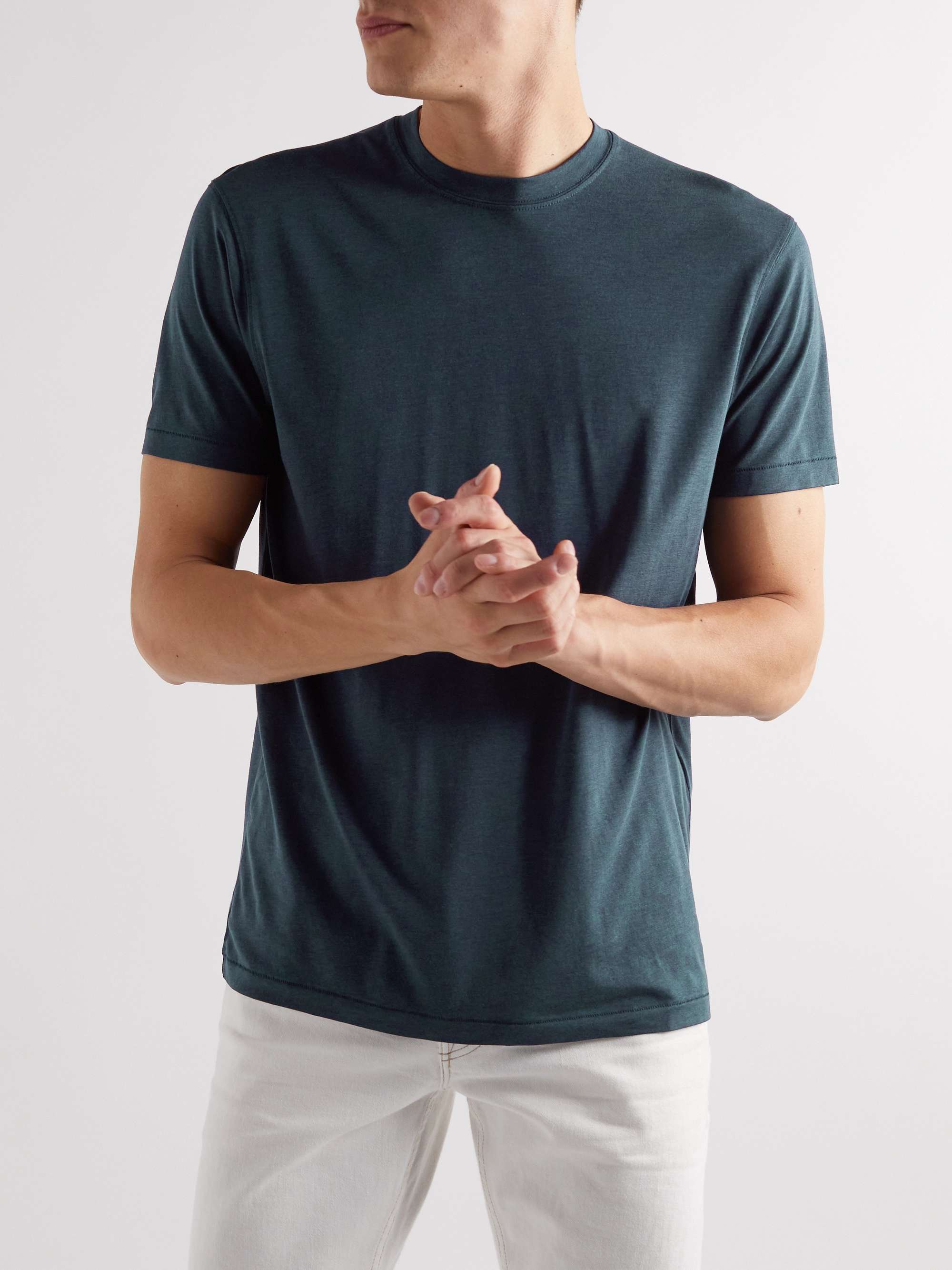 TOM FORD Lyocell and Cotton-Blend Jersey T-Shirt