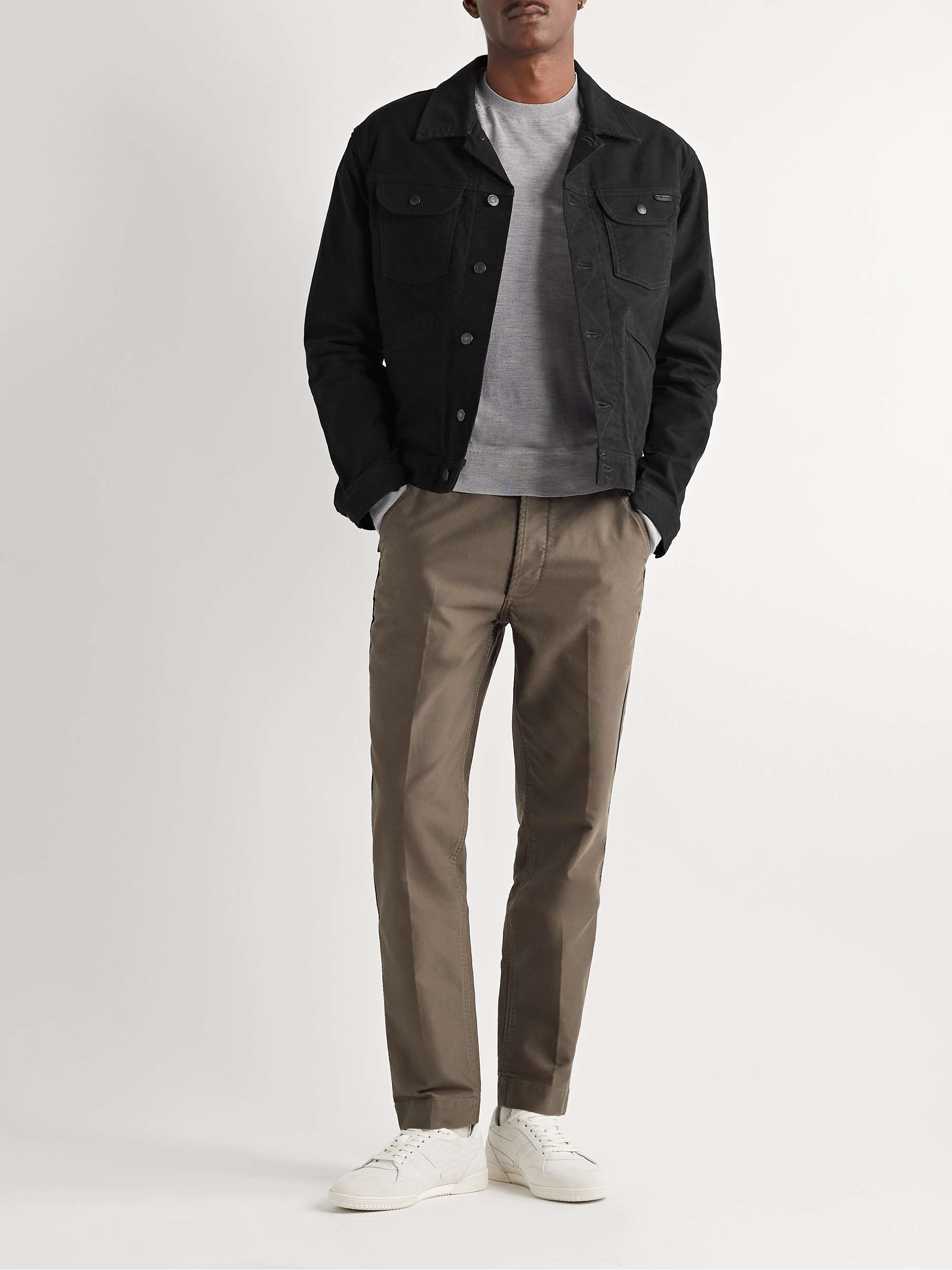 TOM FORD StretchCotton Moleskin Trucker Jacket for Men MR PORTER