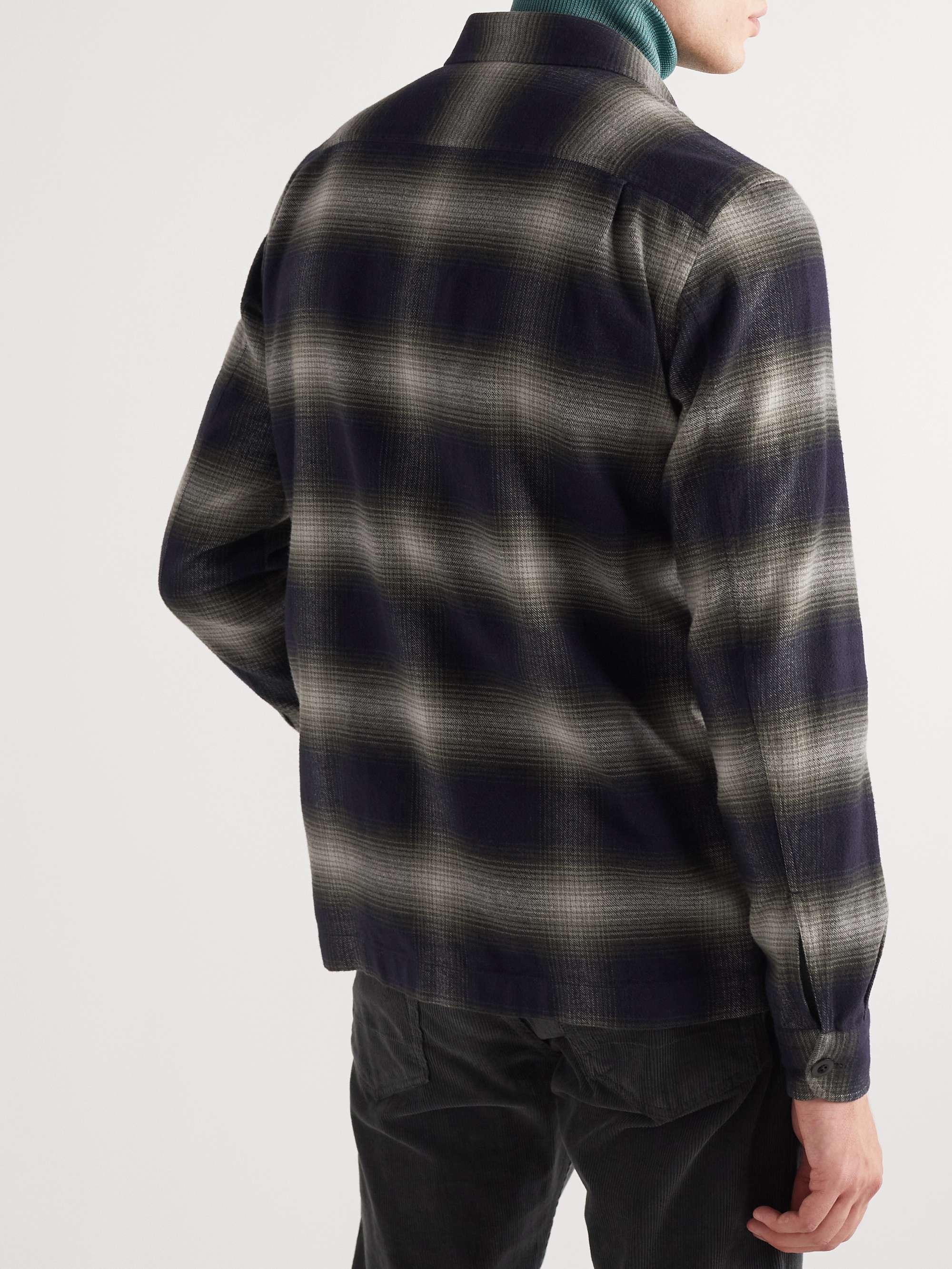 TOM FORD Slim-Fit Checked Cotton-Flannel Overshirt