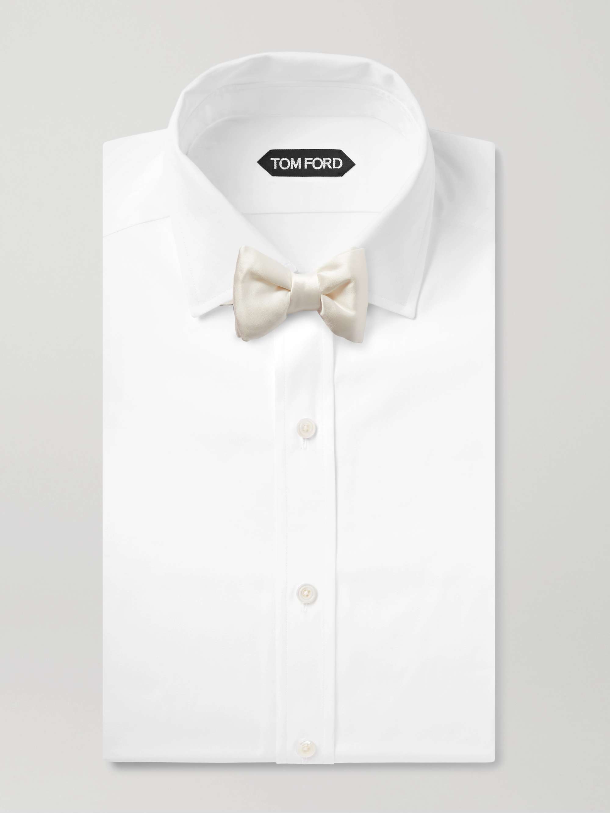 TOM FORD Pre-Tied Silk-Satin Bow Tie