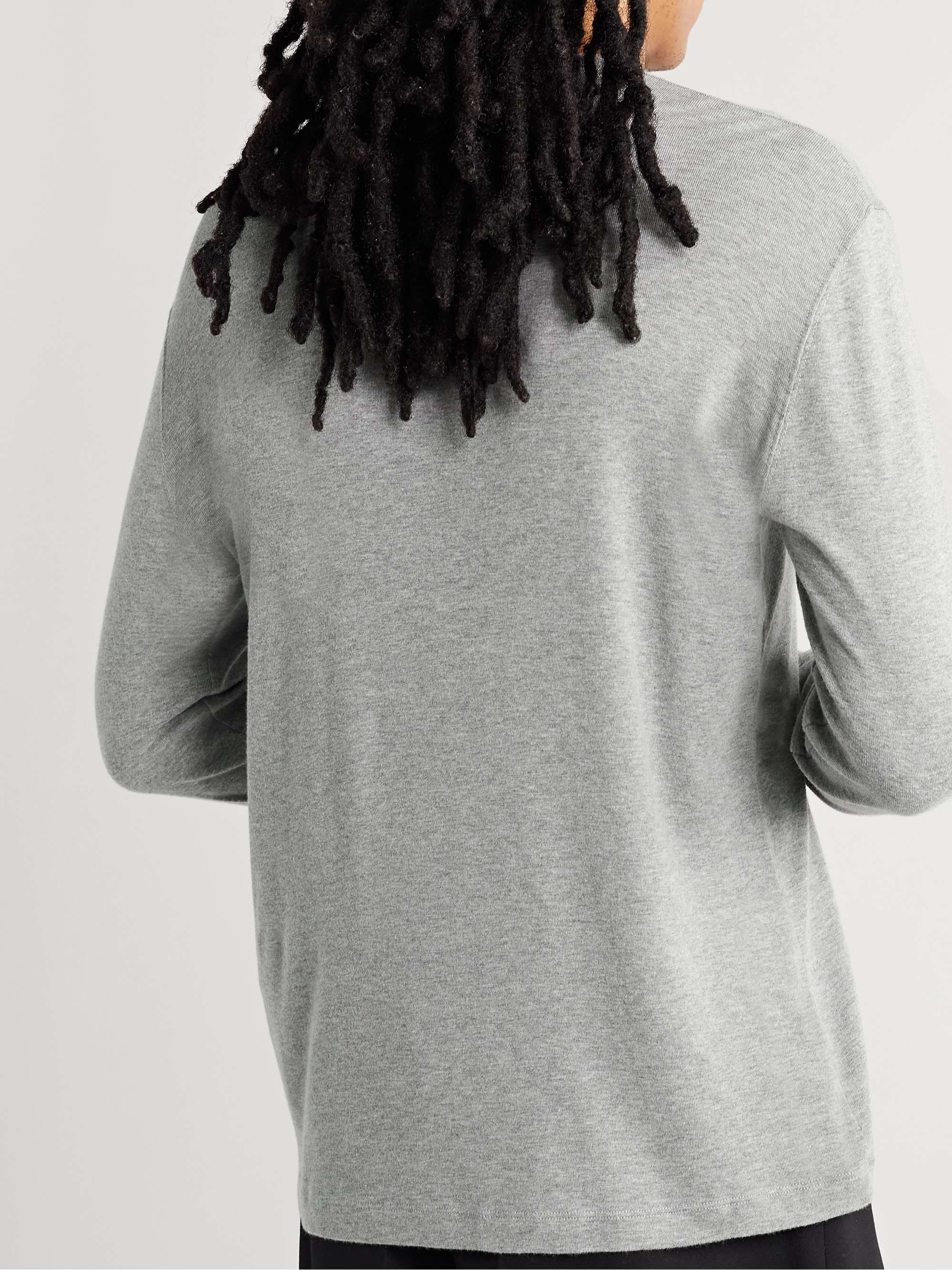 TOM FORD Modal and Cotton-Blend Jersey Henley T-Shirt