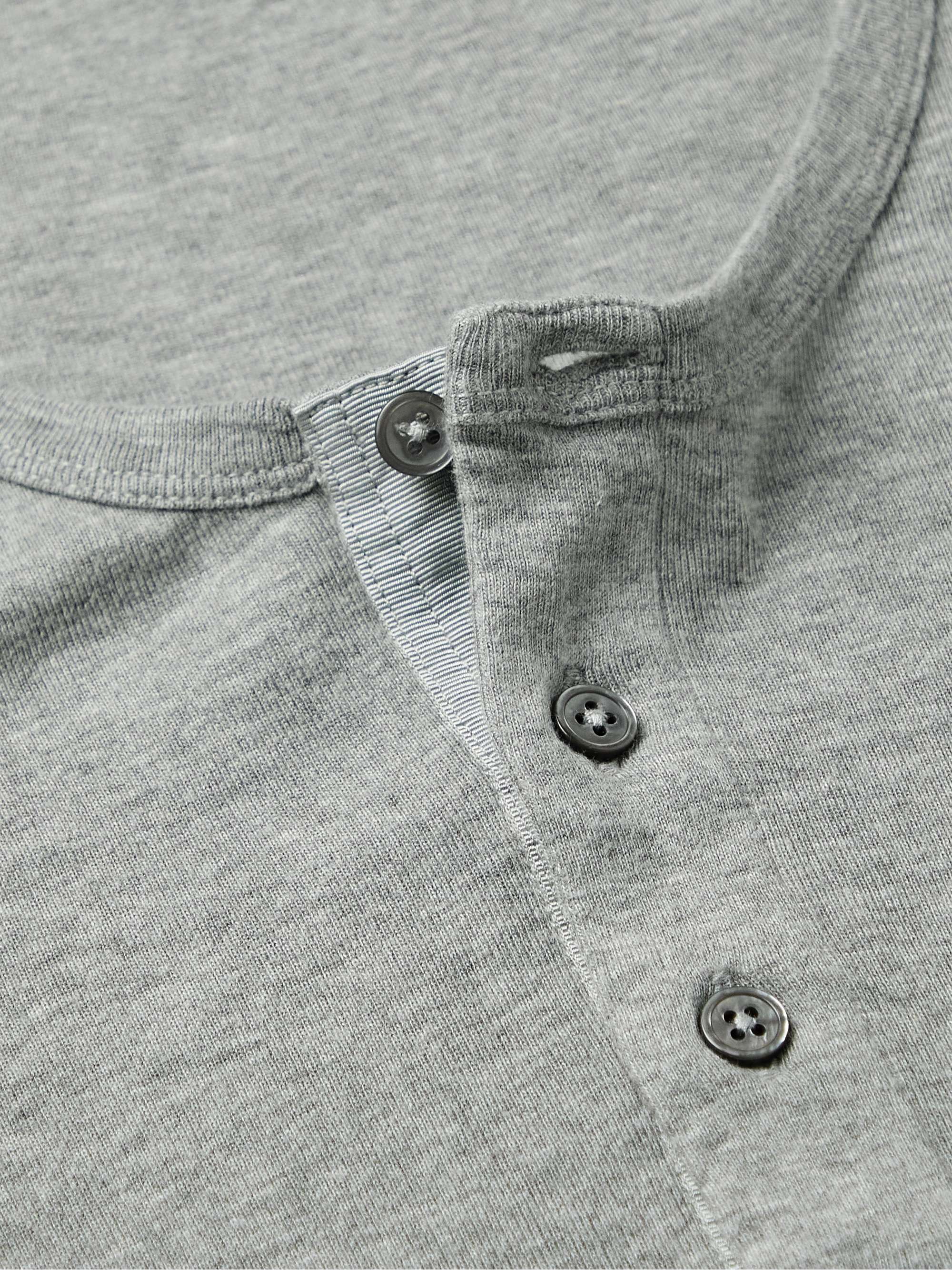 TOM FORD Modal and Cotton-Blend Jersey Henley T-Shirt