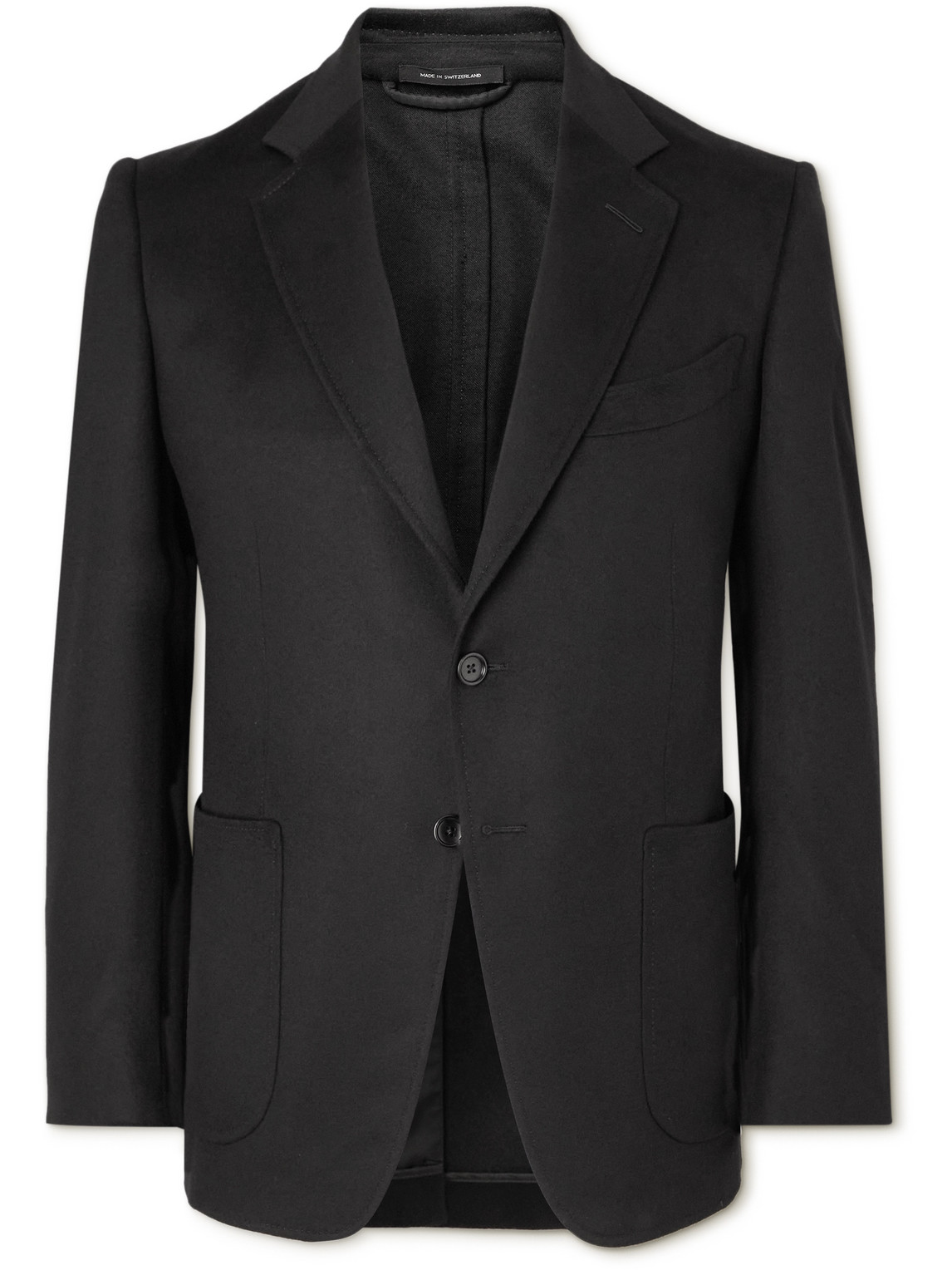 Tom Ford O'connor Brushed-cashmere Blazer In Black