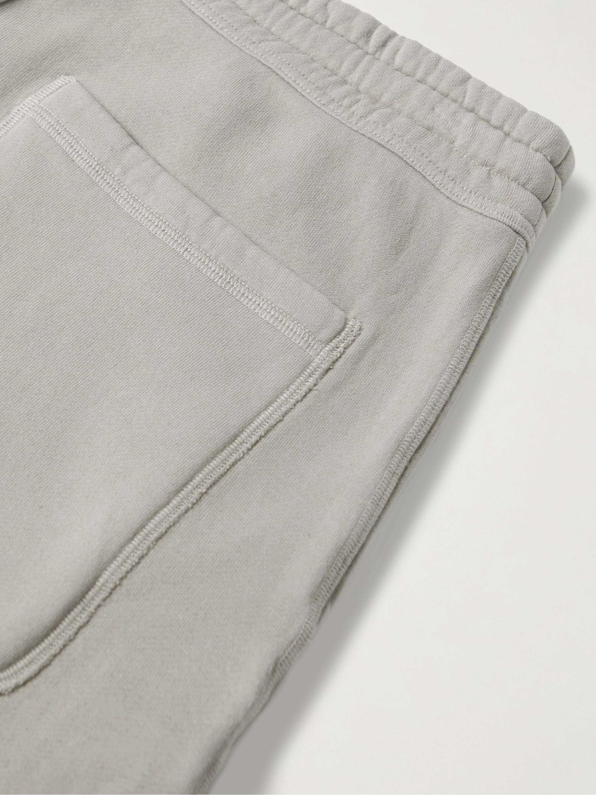 TOM FORD Tapered Garment-Dyed Cotton-Jersey Sweatpants