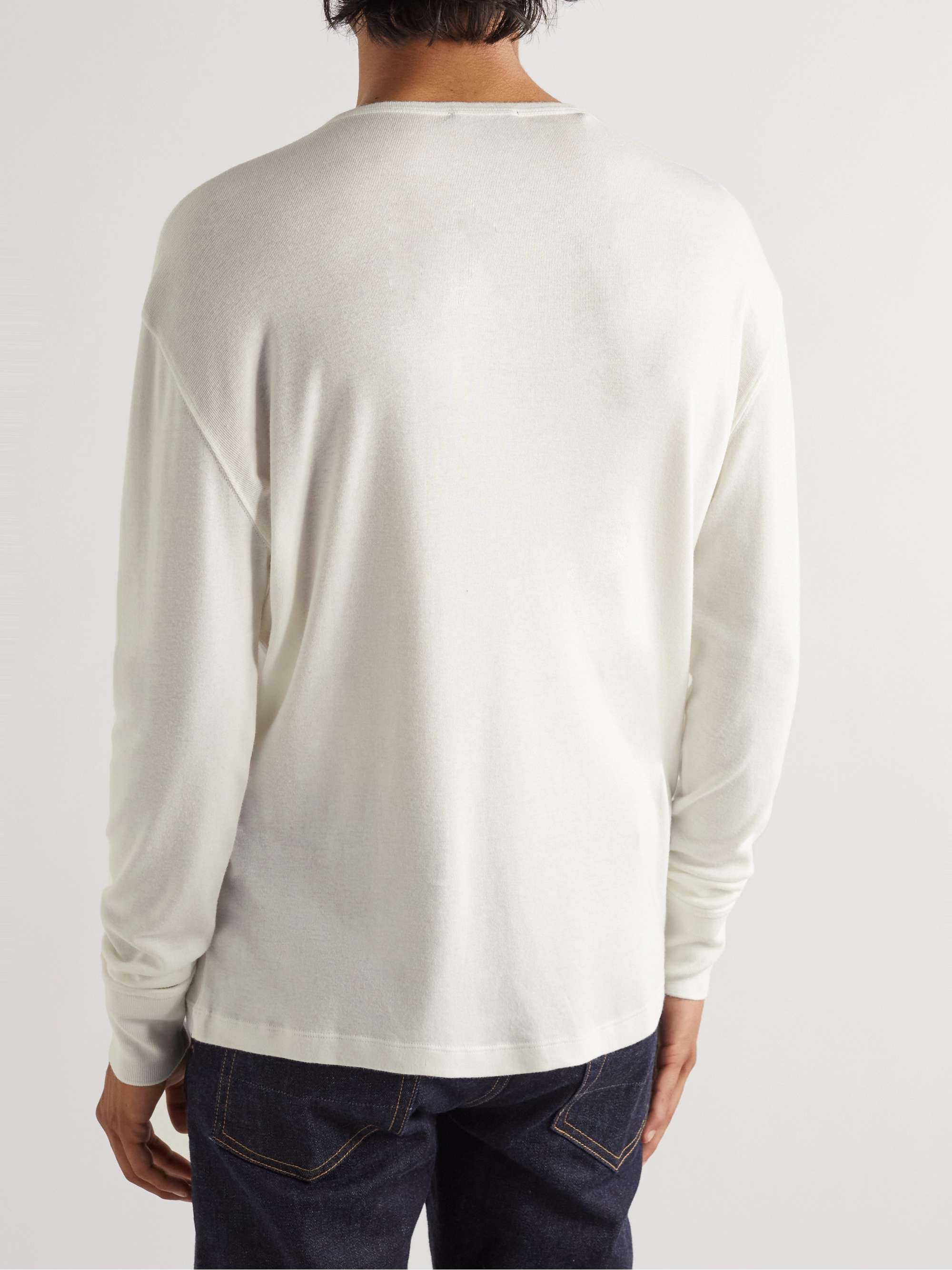 TOM FORD Cotton-Jersey Henley T-Shirt