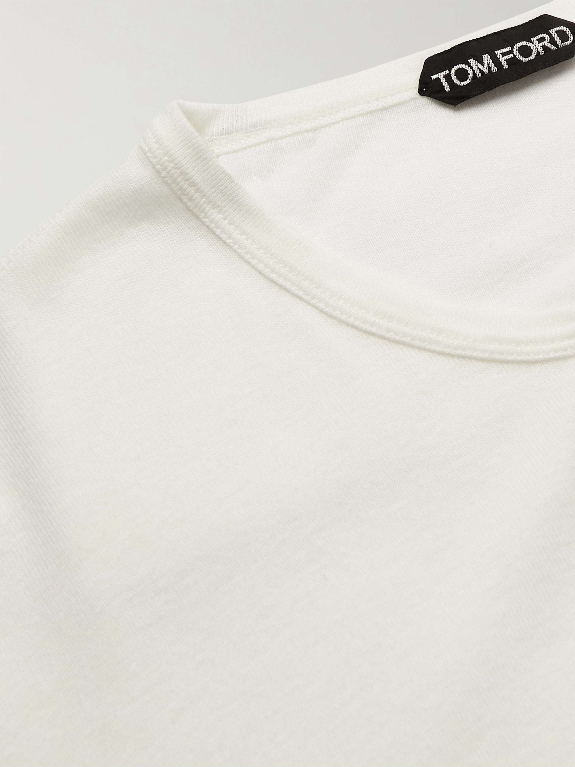TOM FORD Cotton-Jersey Henley T-Shirt