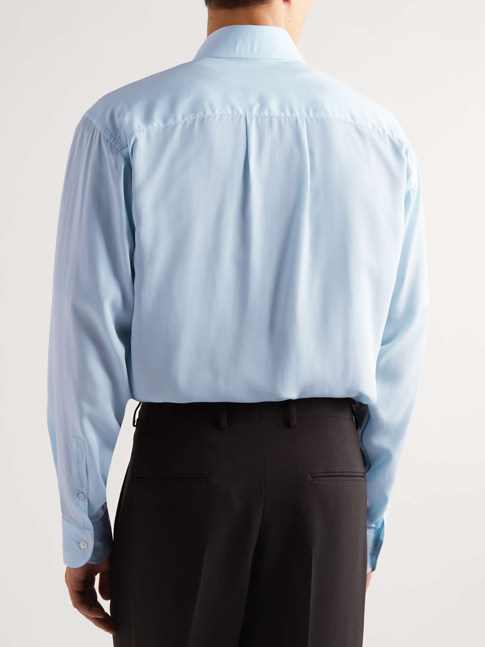 TOM FORD ButtonDown Collar LyocellBlend Shirt for Men MR PORTER