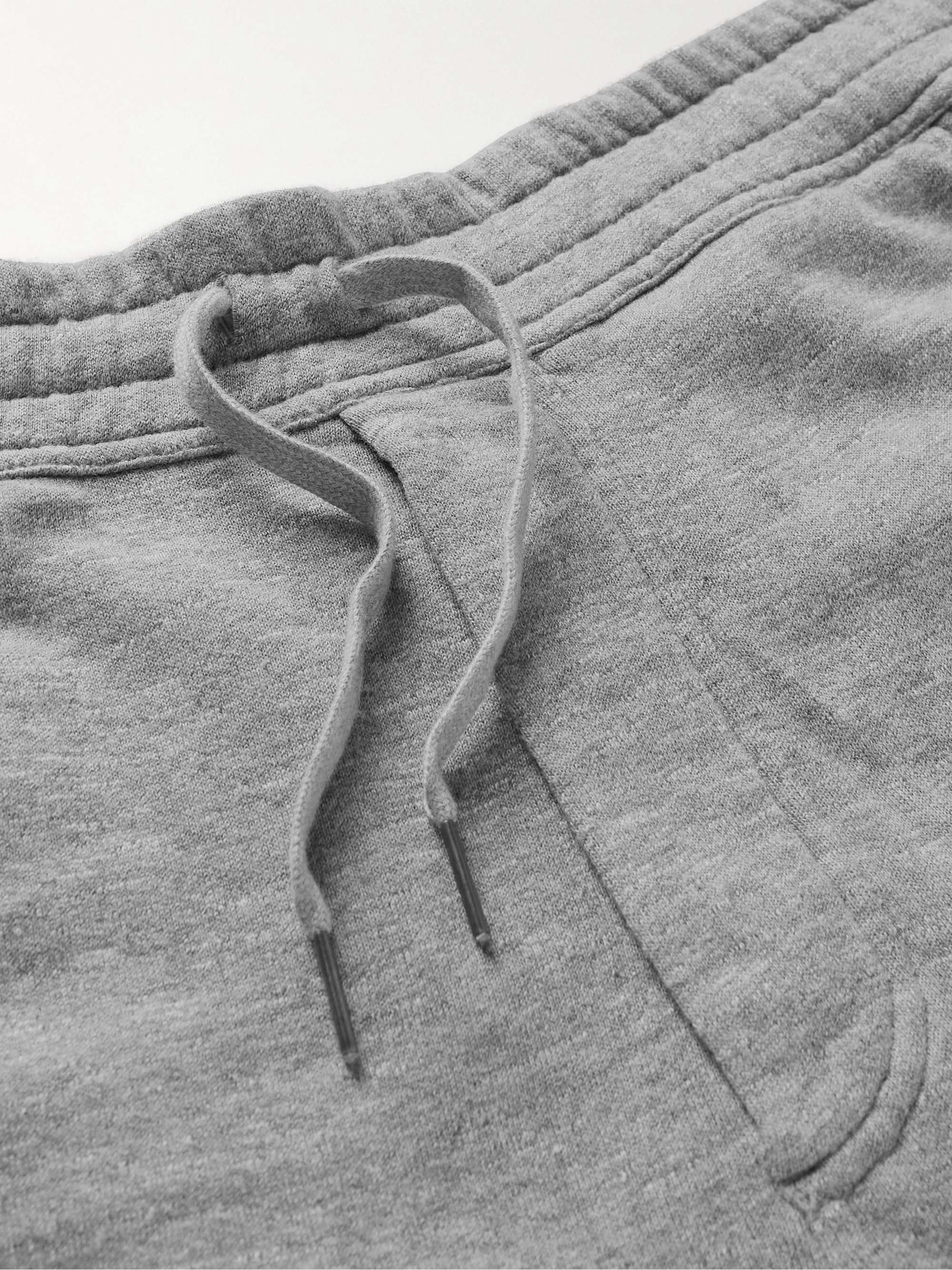 TOM FORD Tapered Brushed Cotton-Blend Jersey Sweatpants