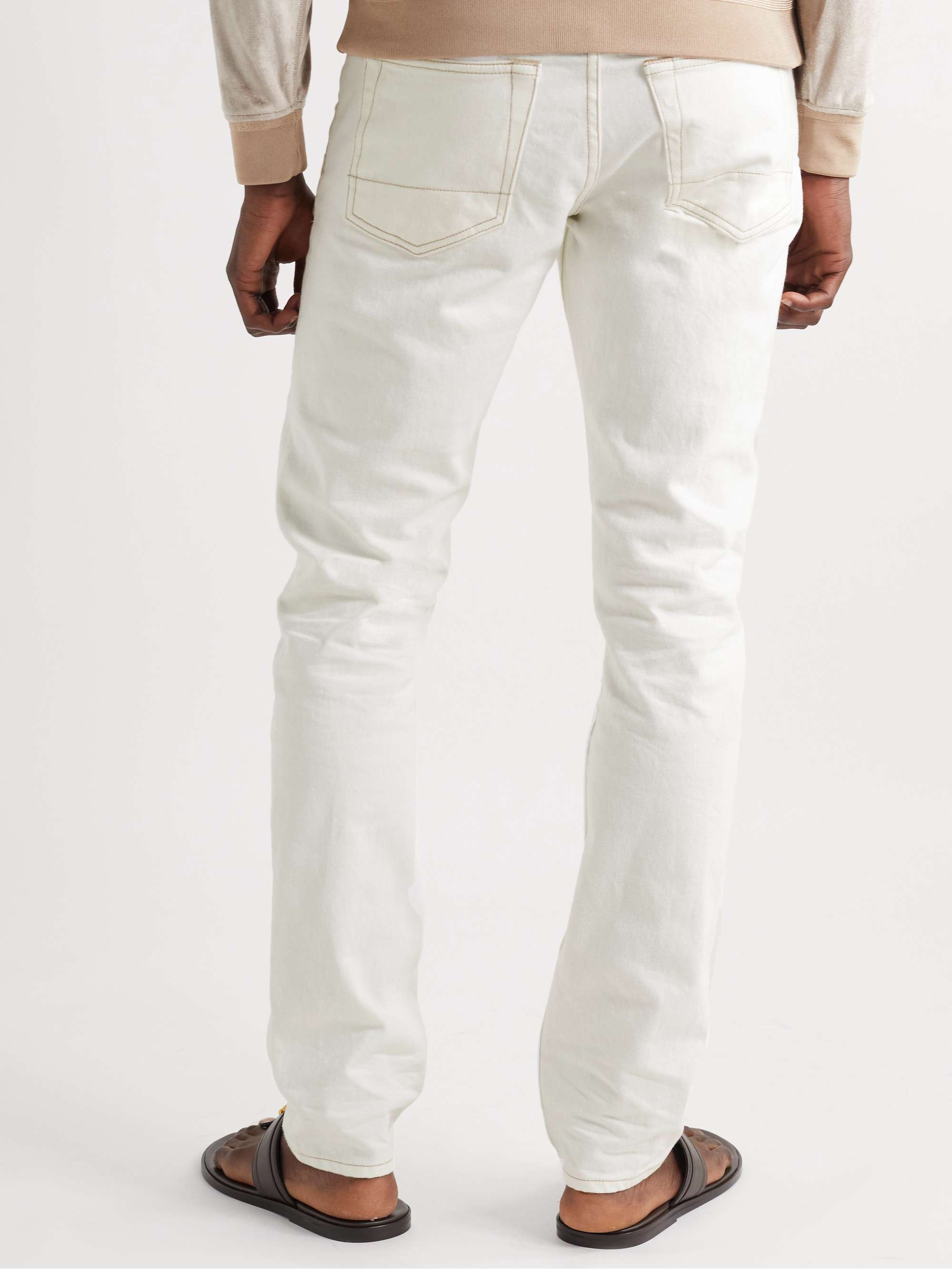 TOM FORD Slim-Fit Garment-Washed Selvedge Jeans