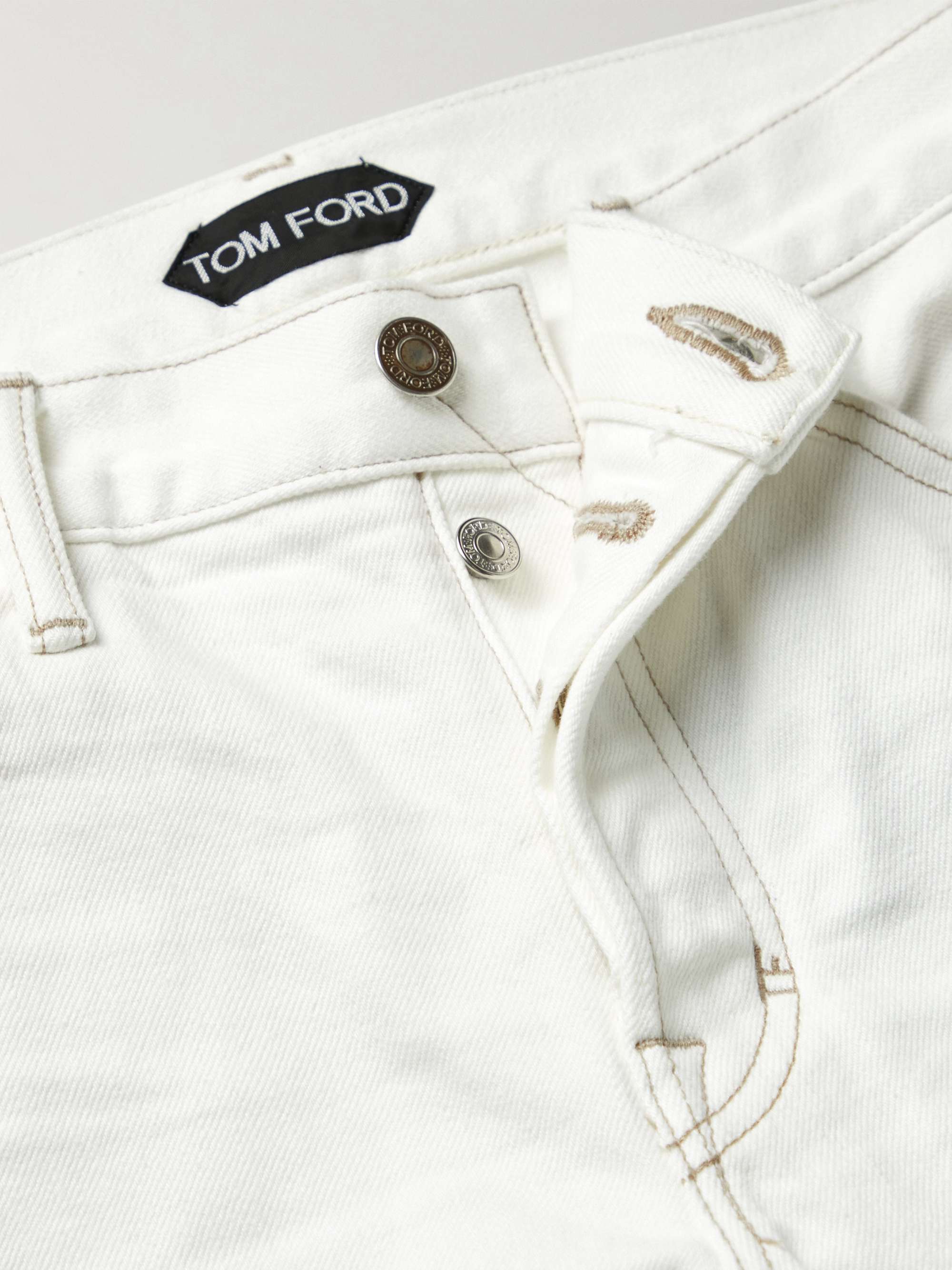 TOM FORD Slim-Fit Garment-Washed Selvedge Jeans