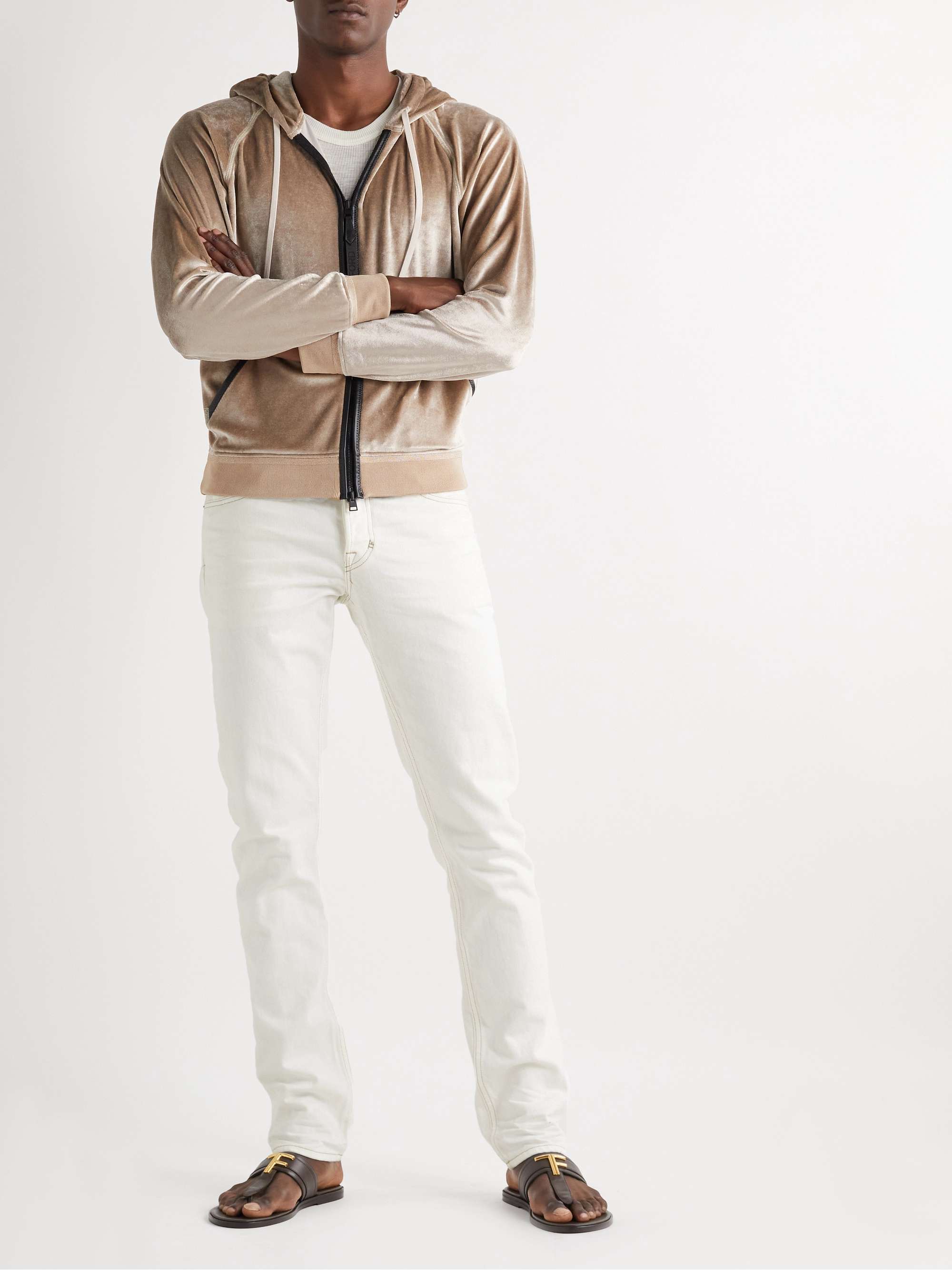 TOM FORD Slim-Fit Garment-Washed Selvedge Jeans