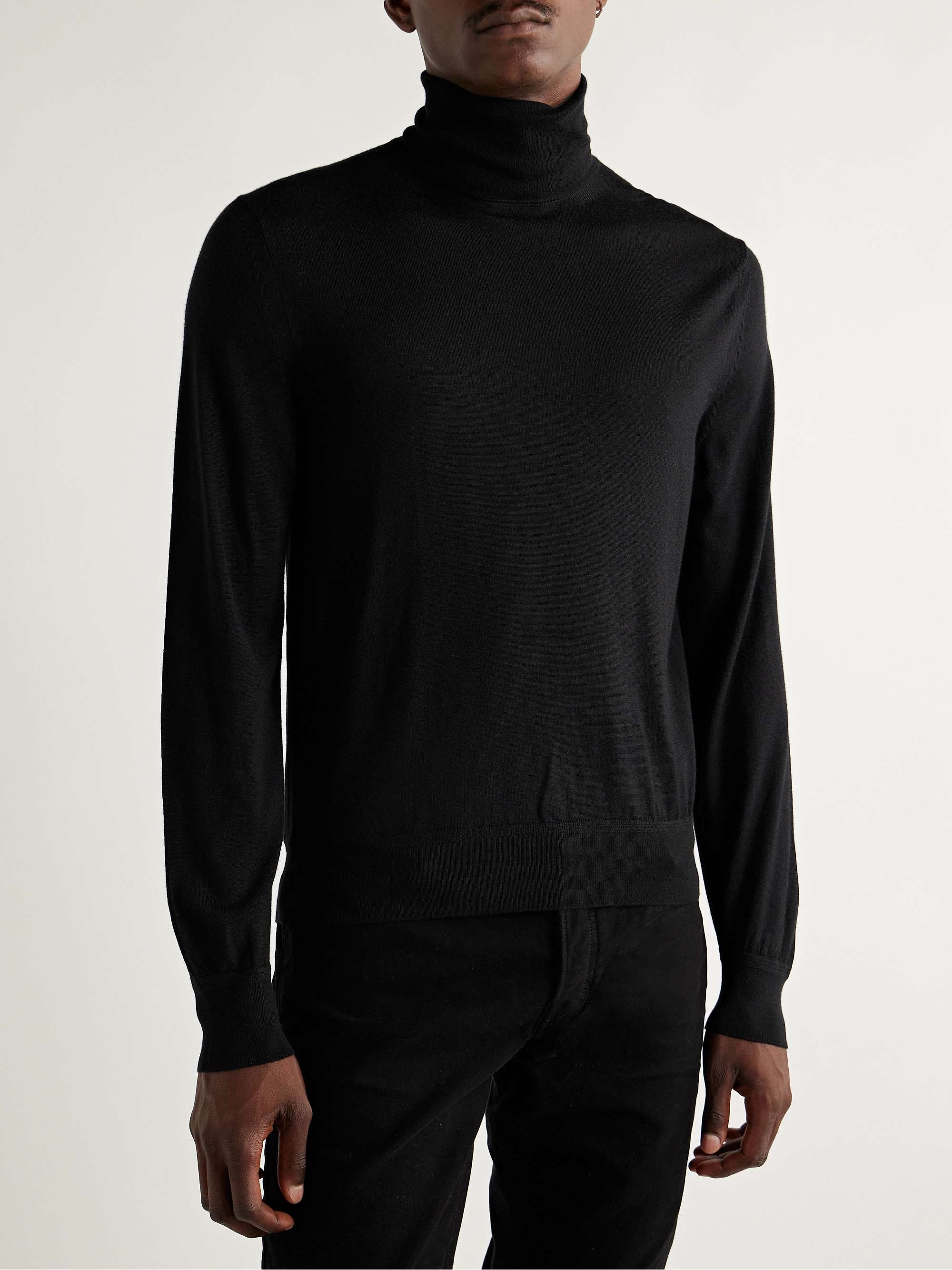 TOM FORD Cashmere and Silk-Blend Rollneck Sweater