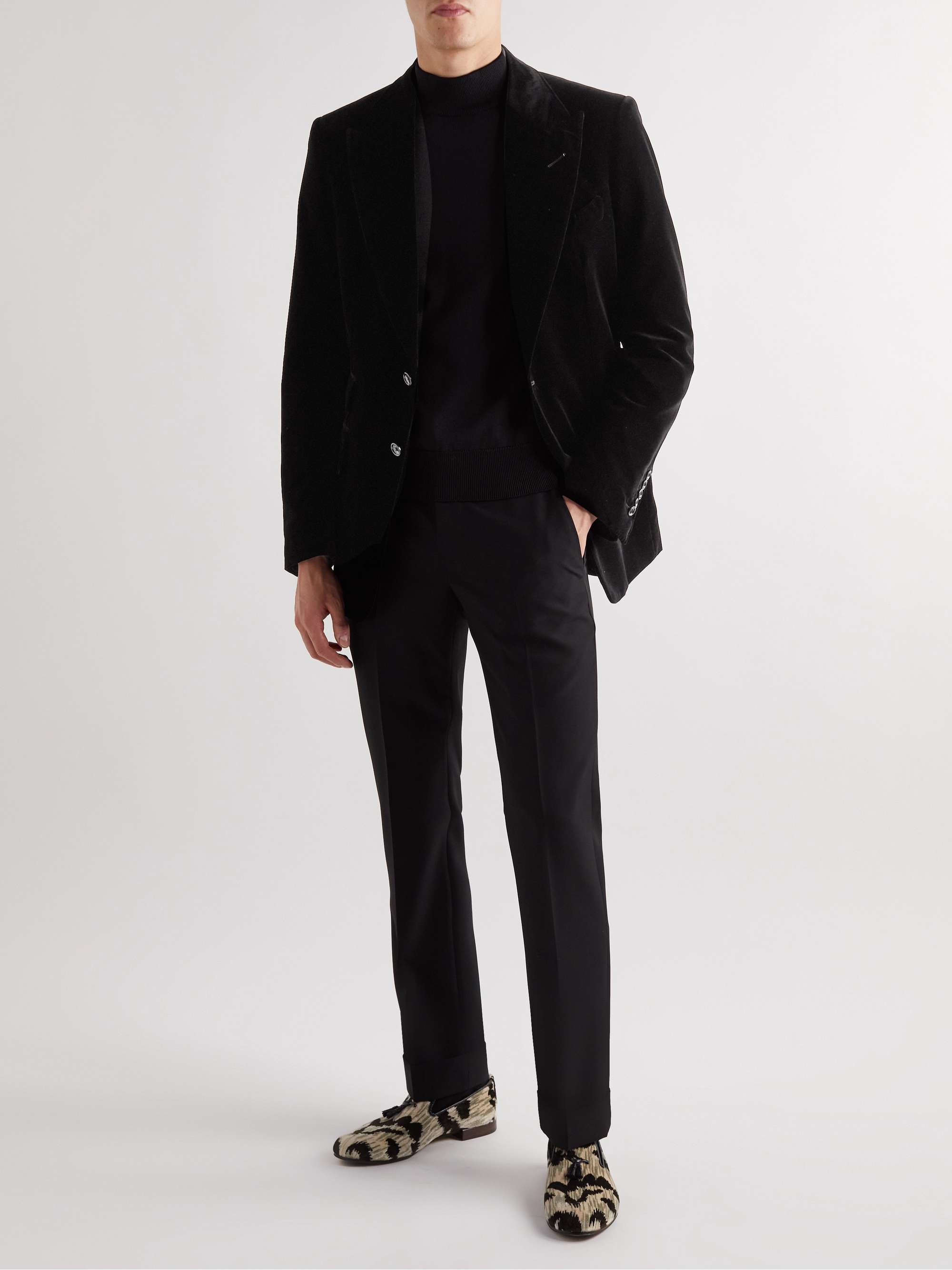 TOM FORD Shelton Slim-Fit Cotton-Velvet Tuxedo Jacket
