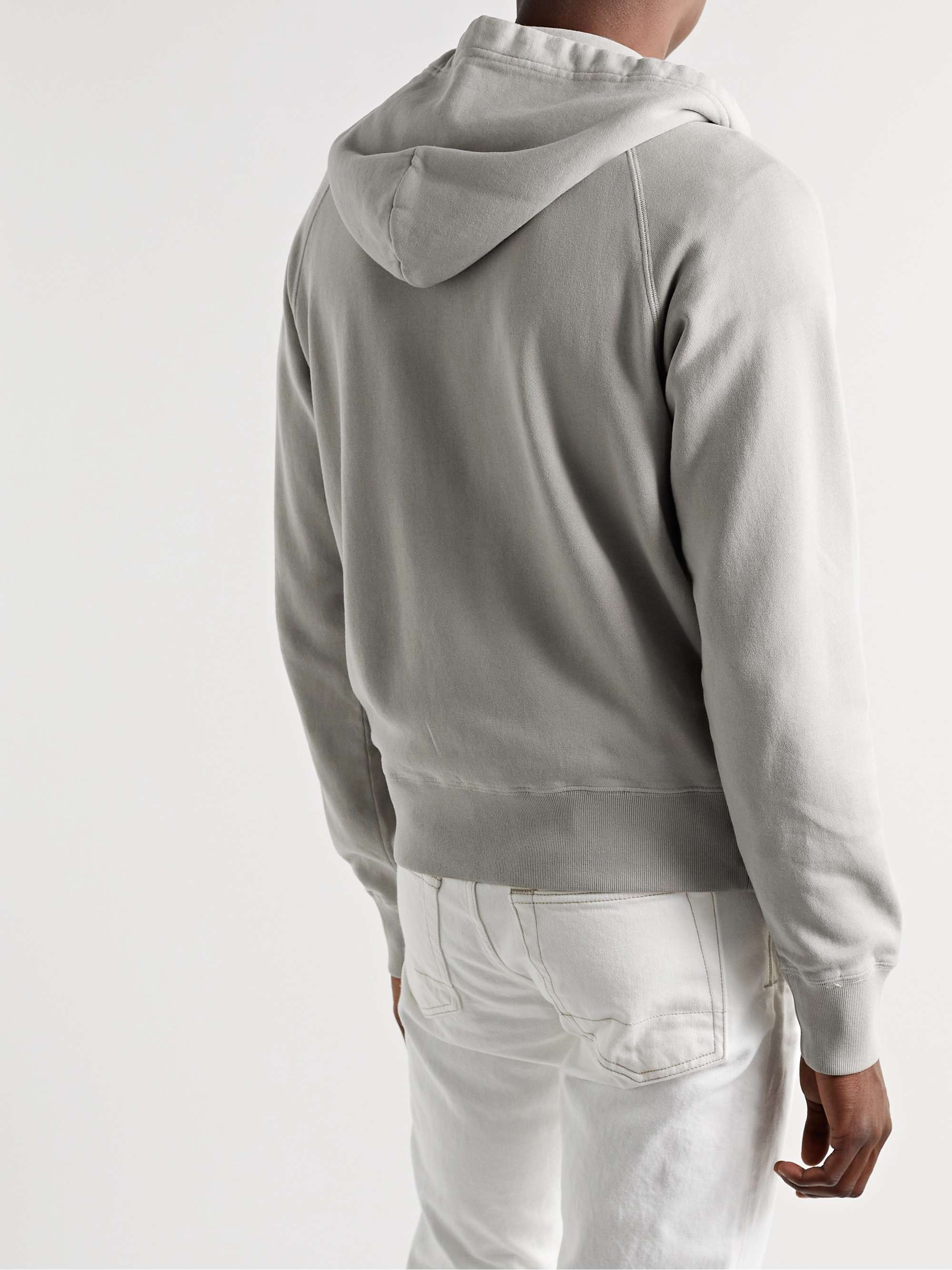TOM FORD Garment-Dyed Cotton-Jersey Sweatshirt