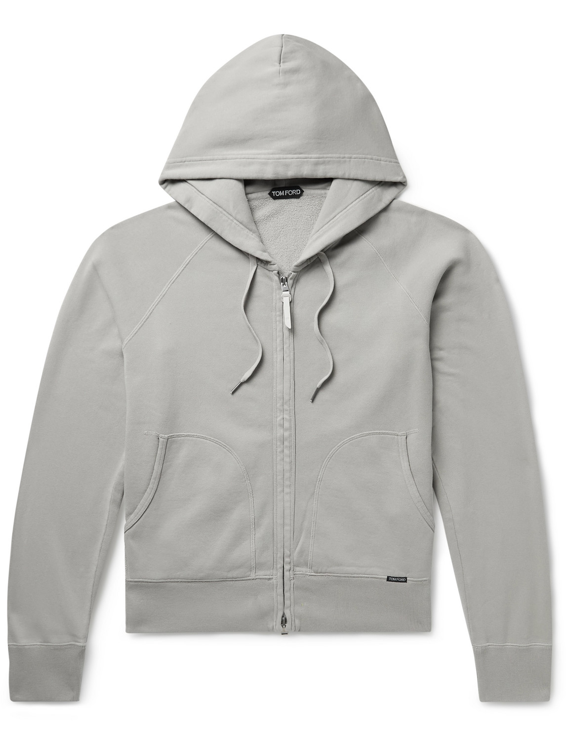 TOM FORD - Garment-Dyed Cotton-Jersey Sweatshirt - Men - Gray - IT 46