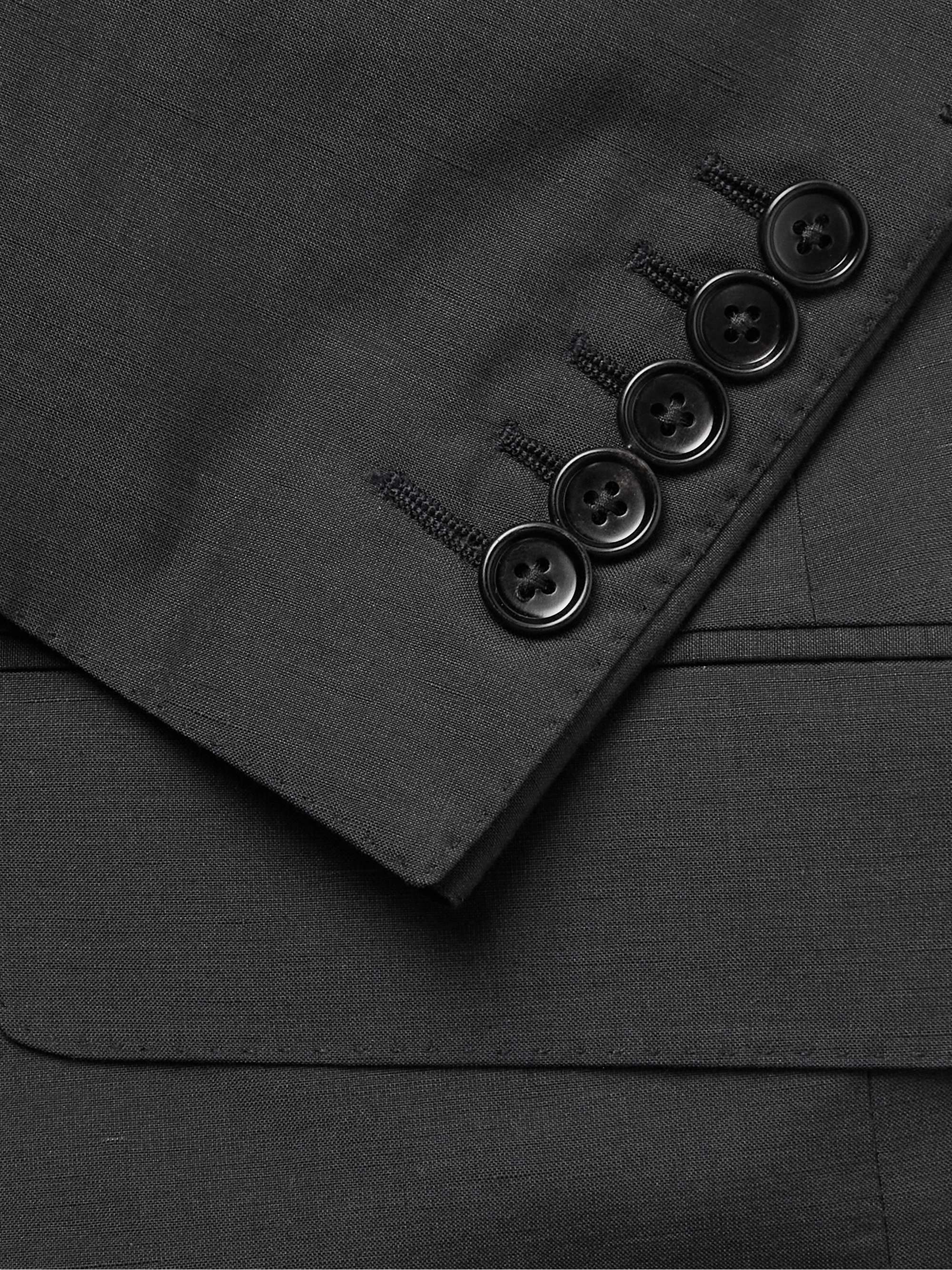 TOM FORD O'Connor Slim-Fit Silk, Linen and Wool-Blend Blazer