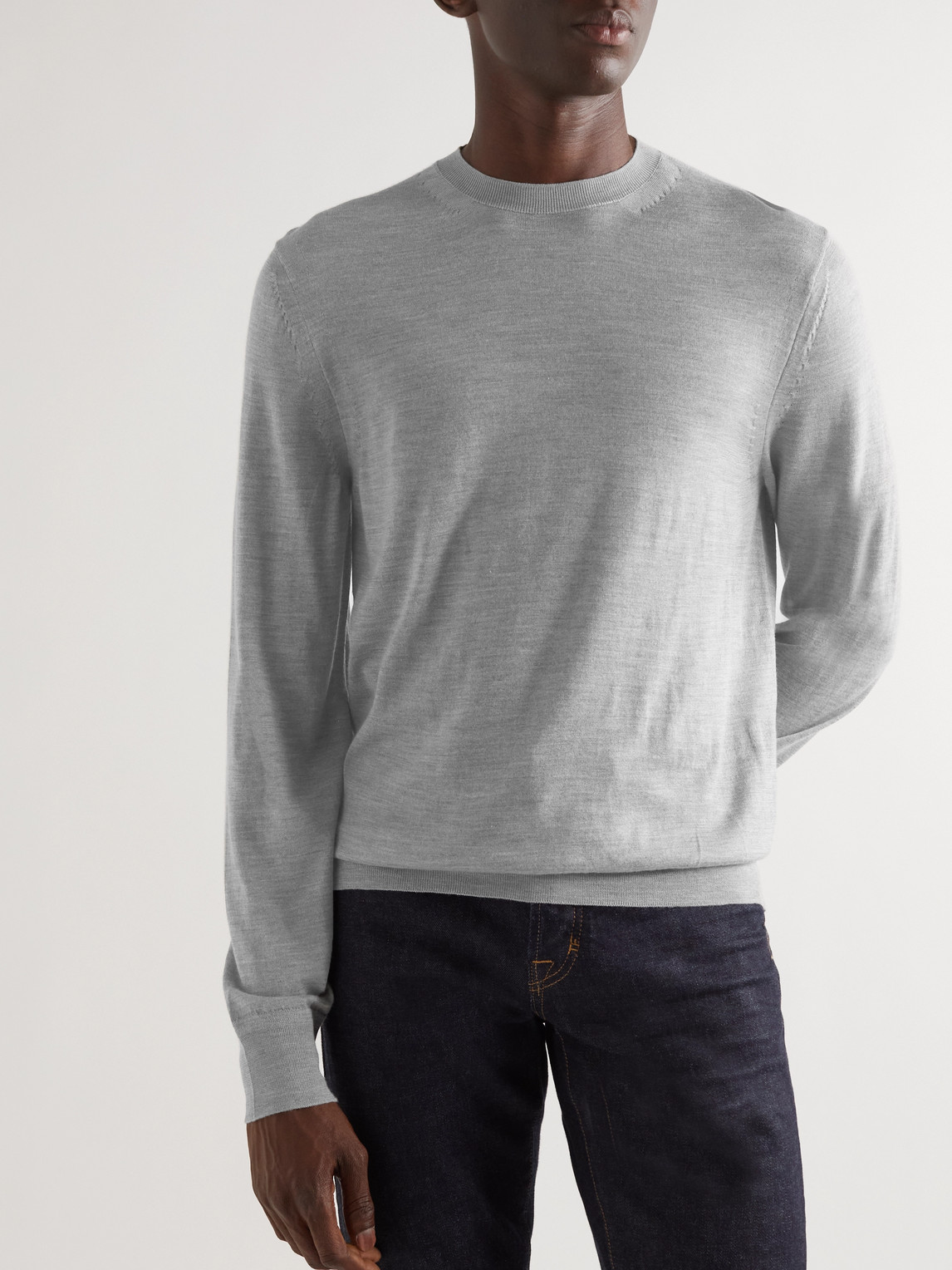 Shop Tom Ford Cashmere And Silk-blend Sweater In Unknown