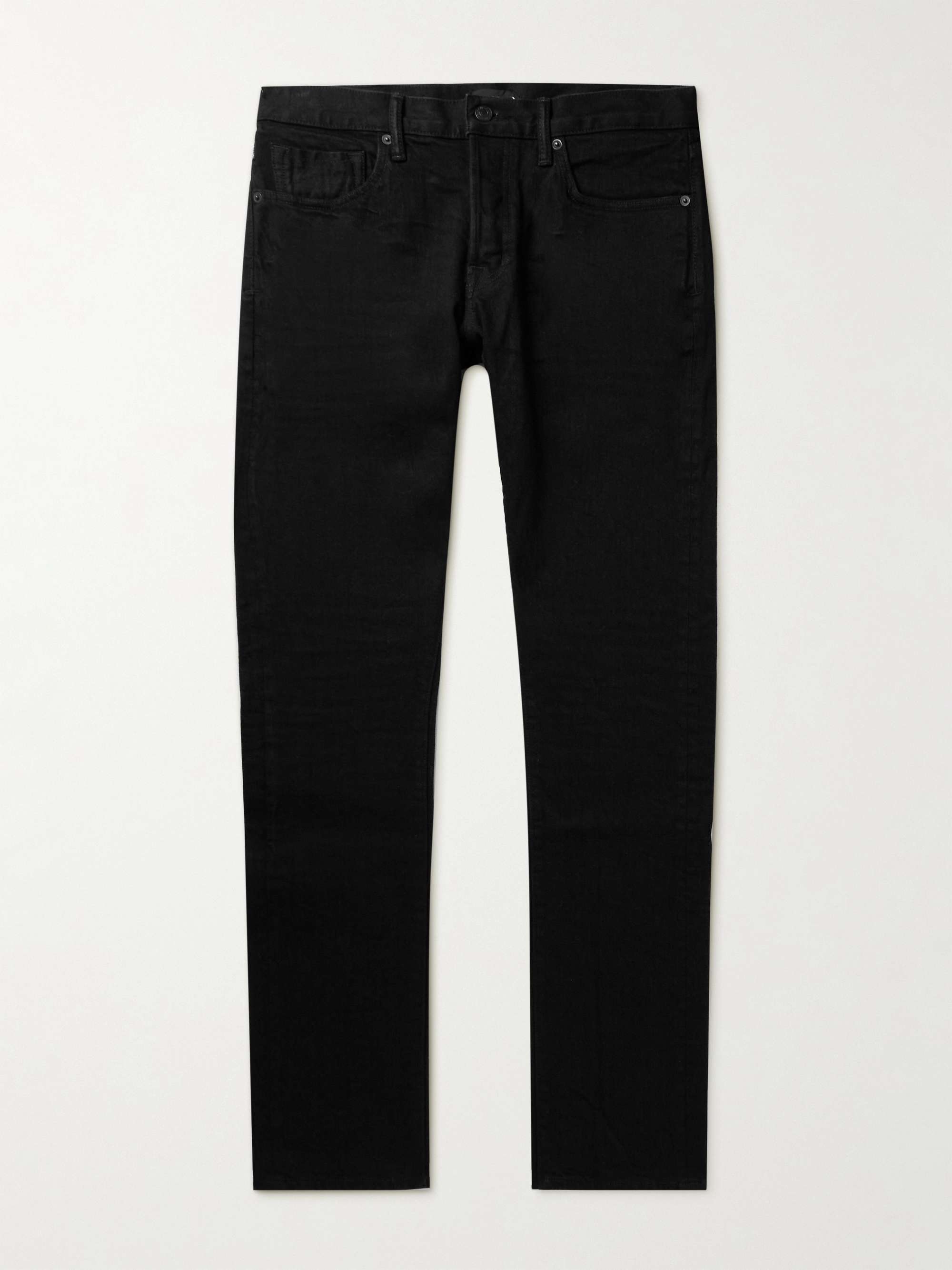 Buy Men Black Dark Wash Drop Crotch Jeans Online - 186127 | Peter England