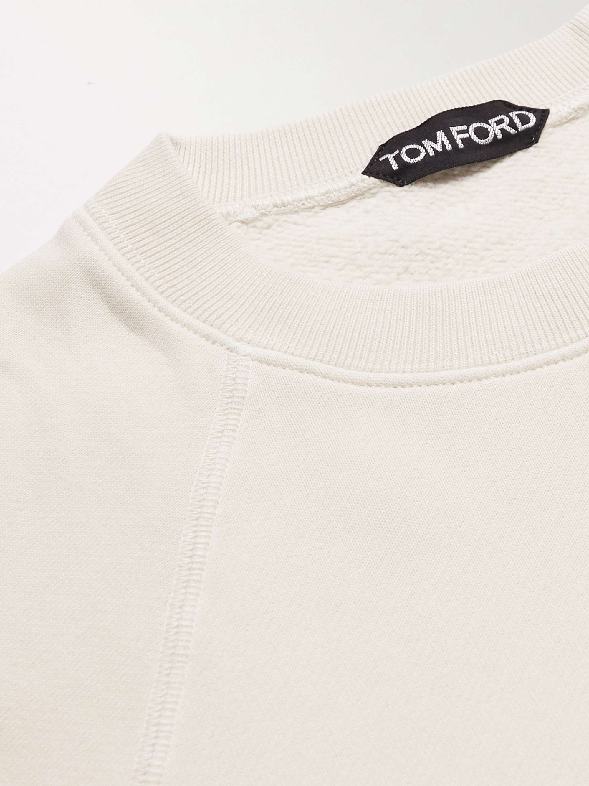 TOM FORD Garment-Dyed Cotton-Jersey Sweatshirt