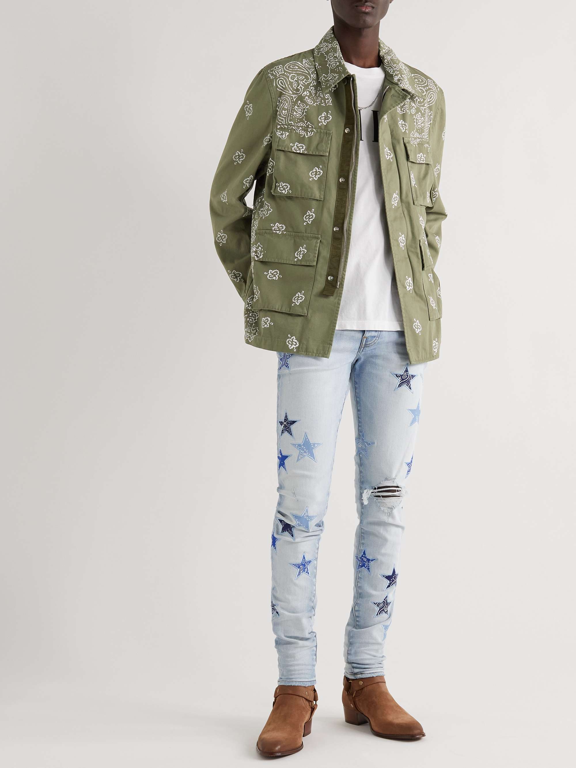 AMIRI Printed Cotton-Canvas Jacket