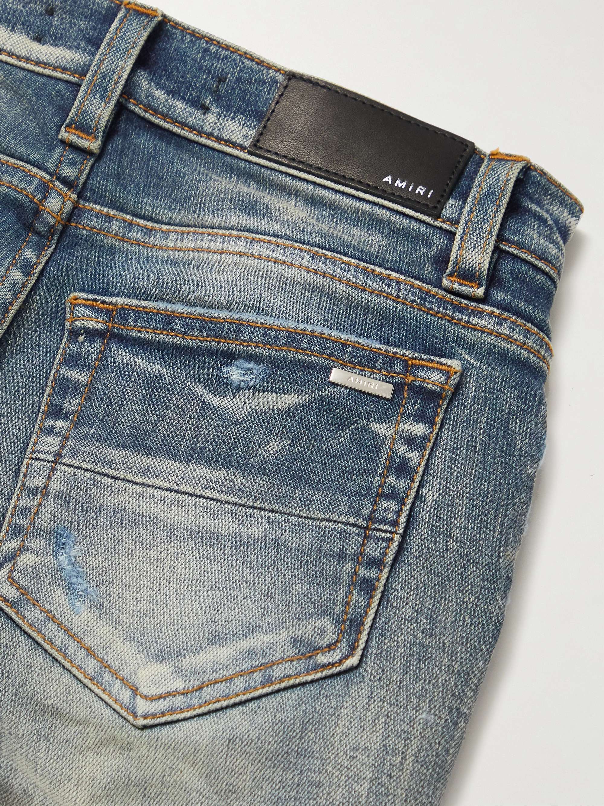 AMIRI KIDS Skinny-Fit Distressed Jeans