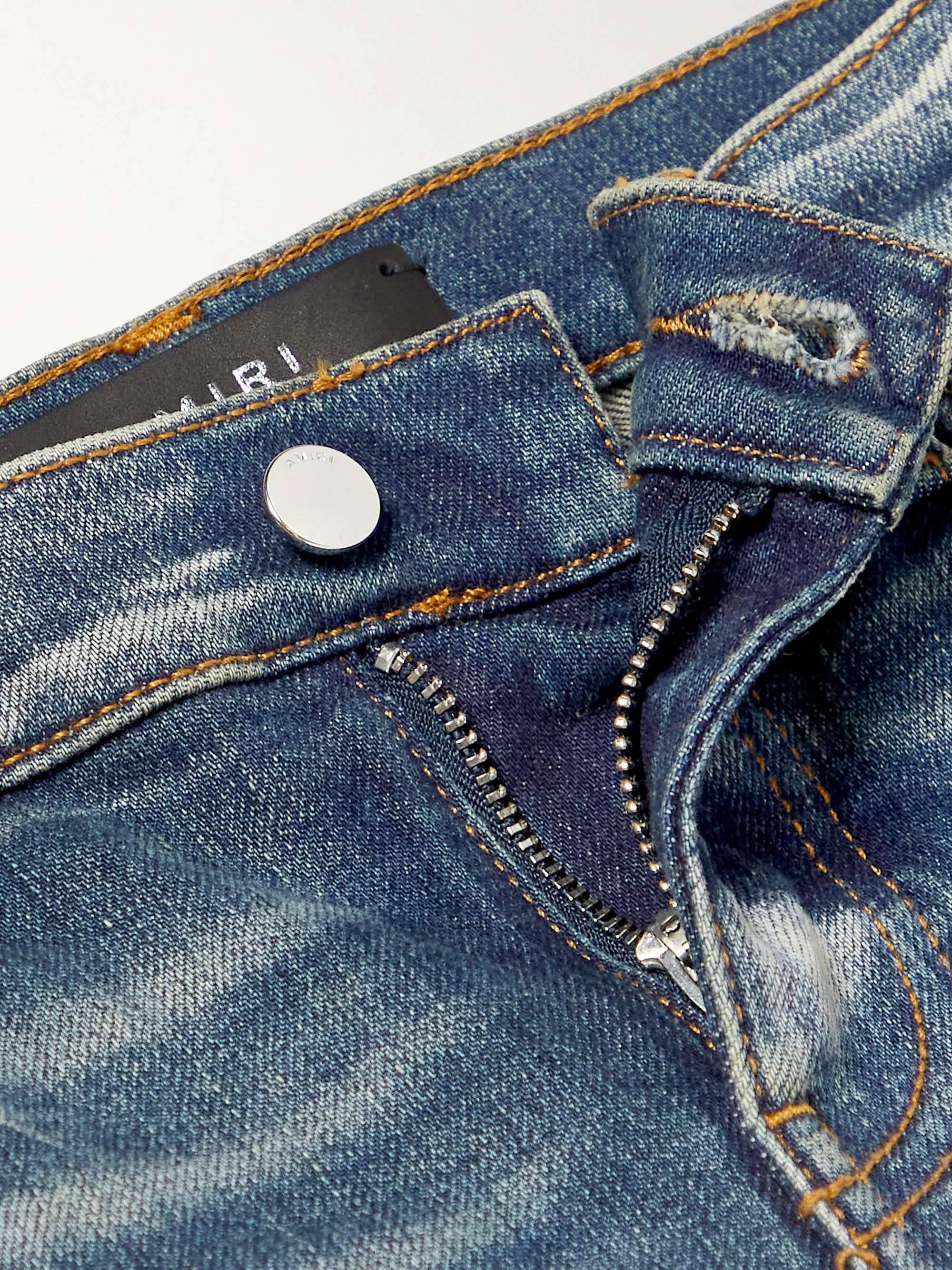 AMIRI KIDS Skinny-Fit Distressed Jeans