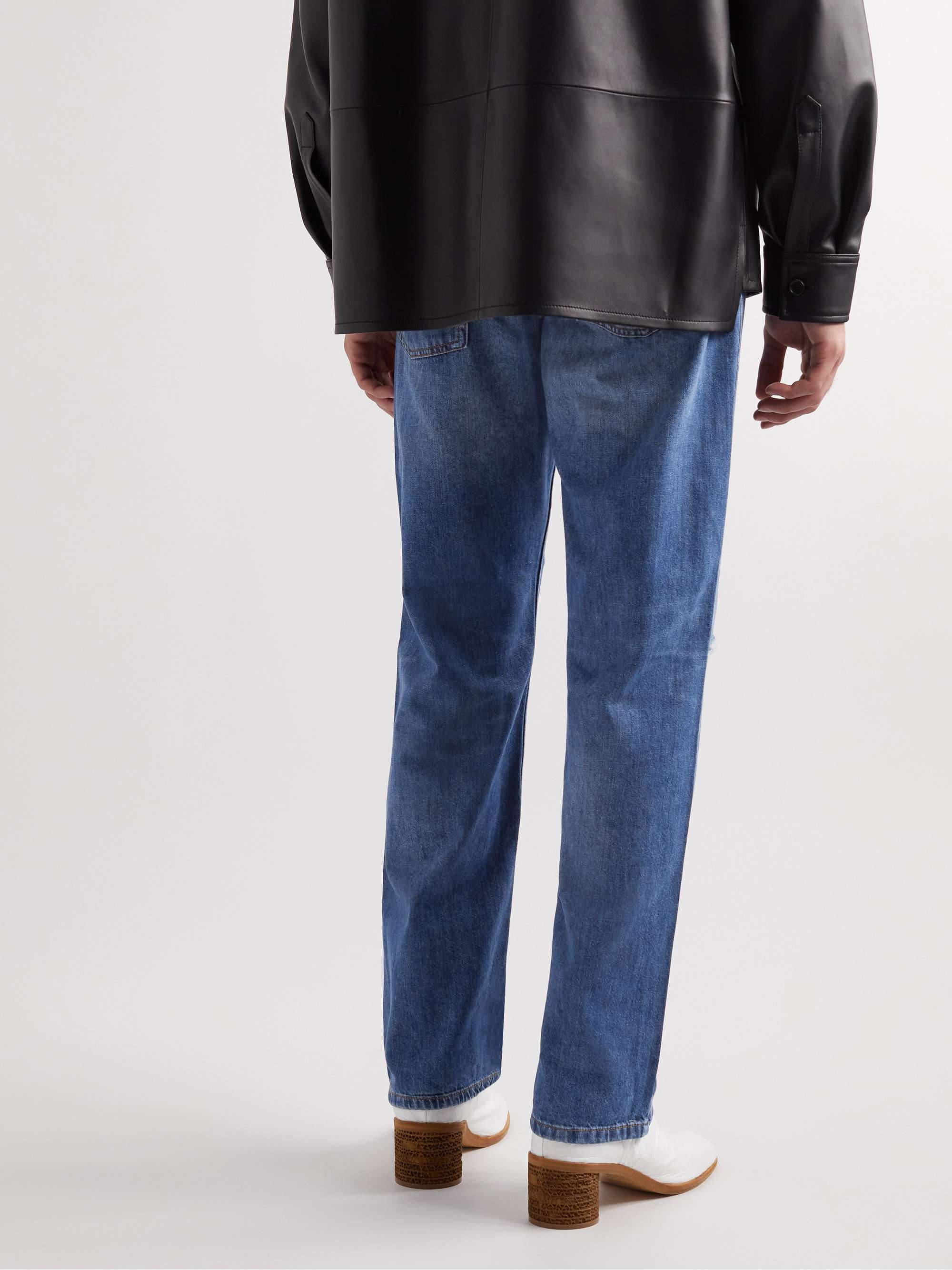 LOEWE Straight-Leg Distressed Jeans
