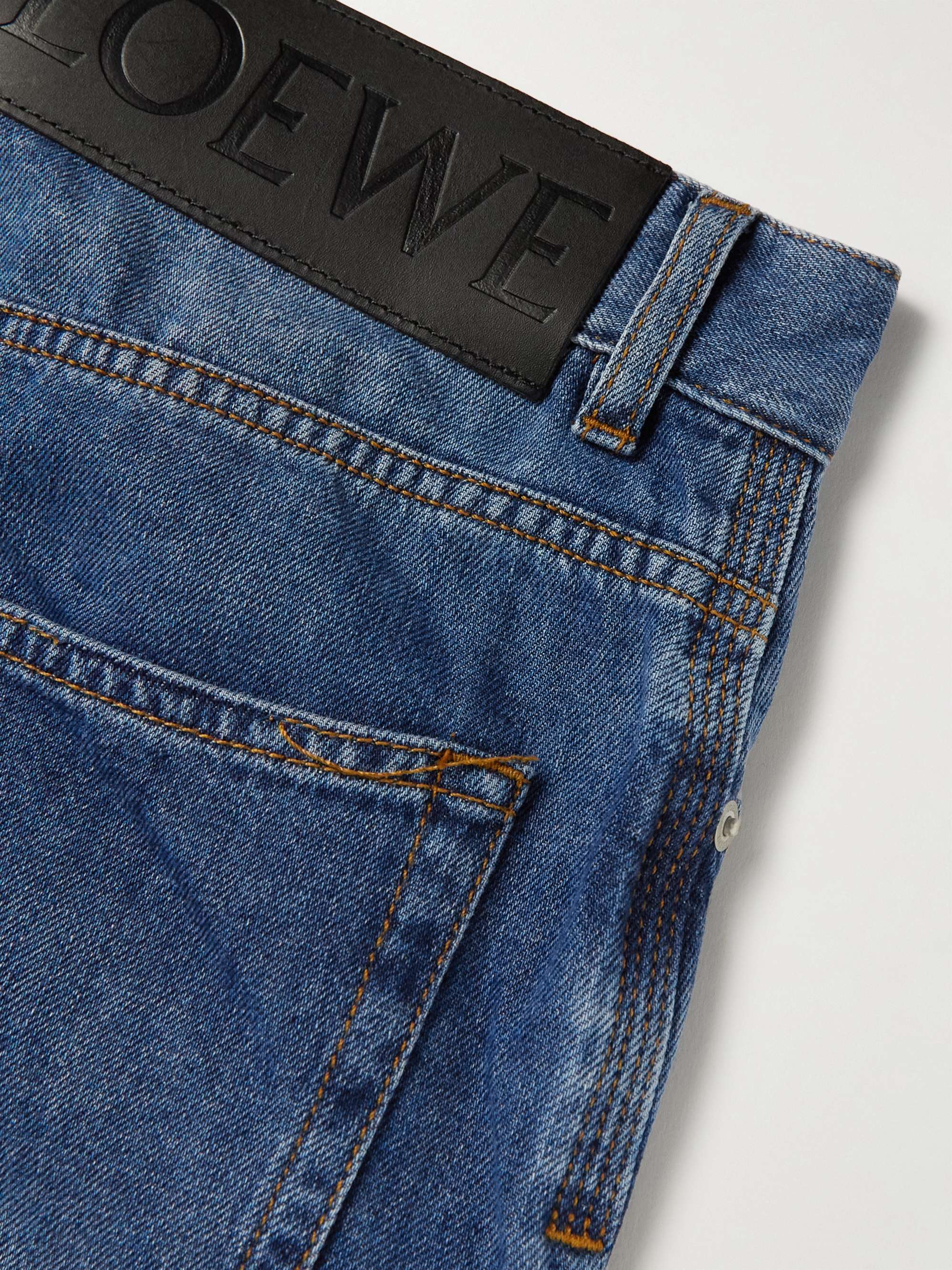 LOEWE Straight-Leg Distressed Jeans