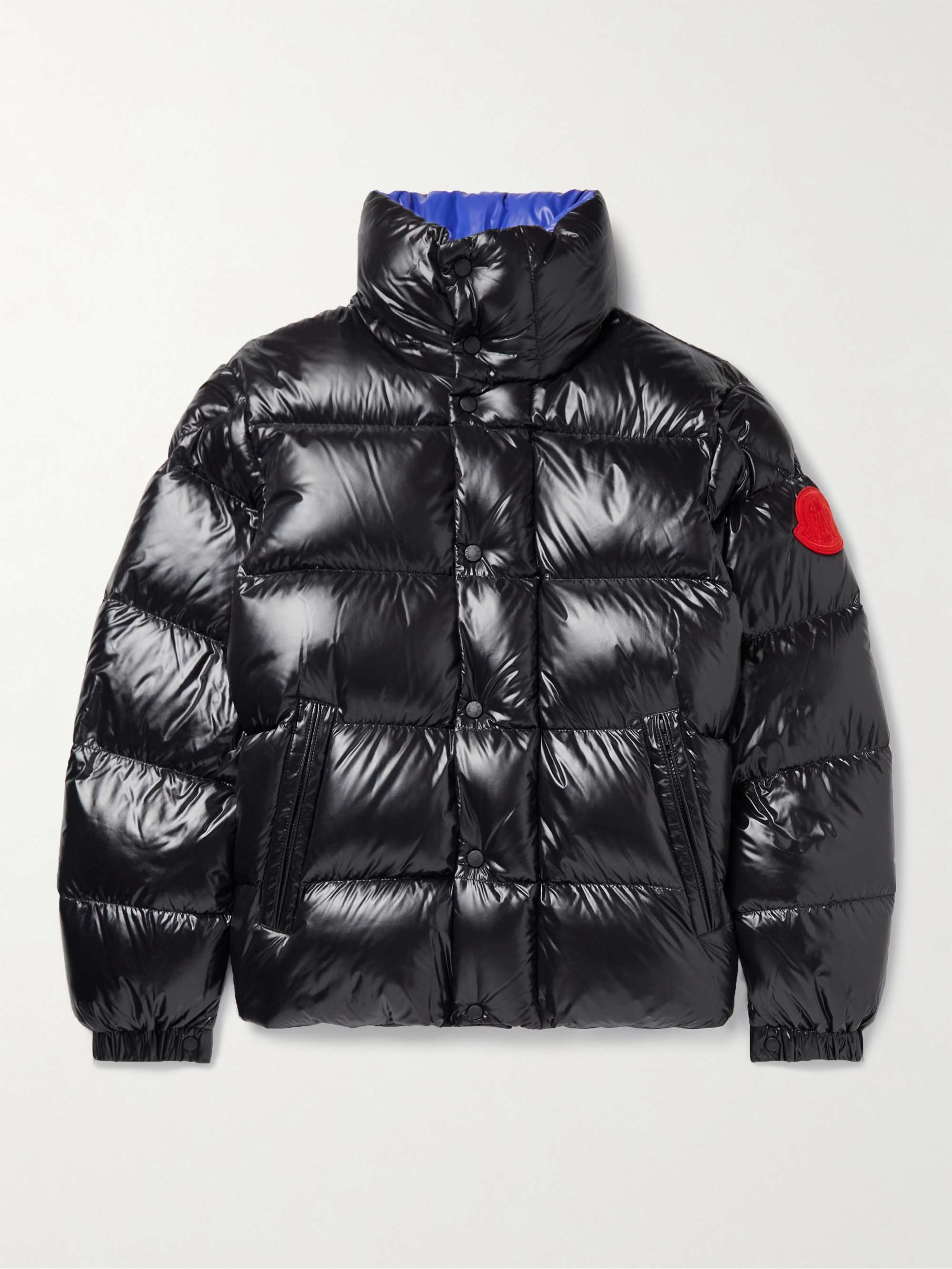 2 Moncler 1952 Dervo Logo-Appliquéd Quilted Glossed-Shell Down Jacket