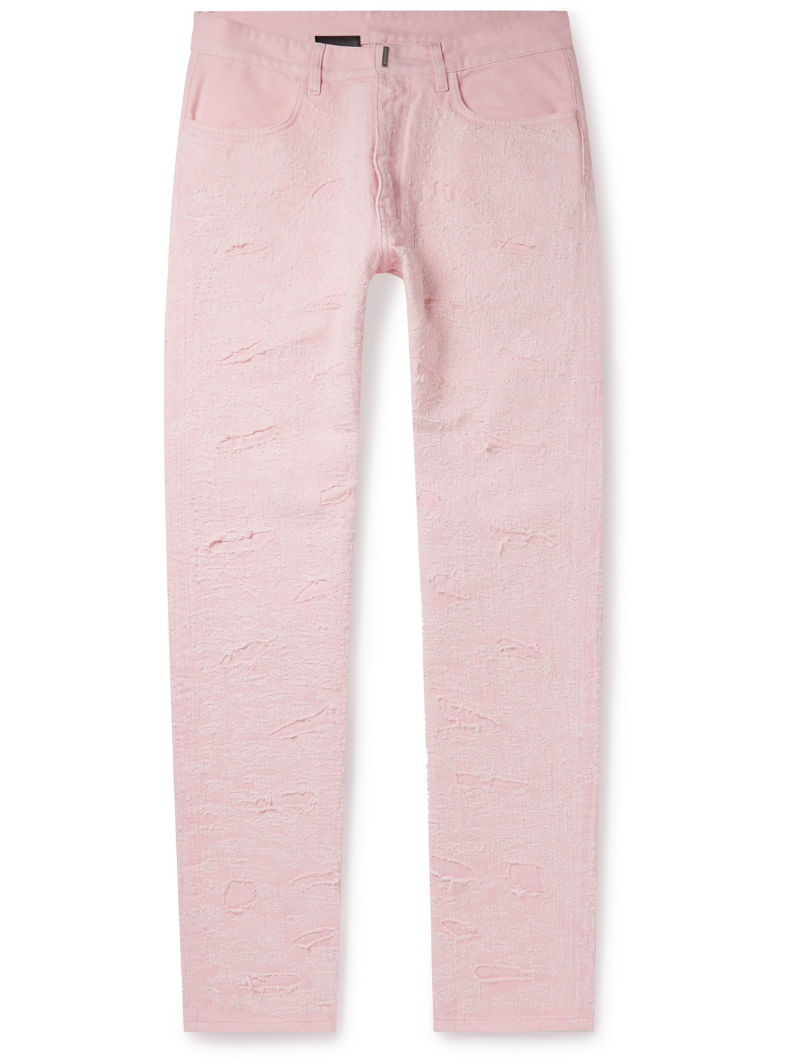 Givenchy - Slim-Fit Distressed Jeans - Men - Pink - UK/US 30