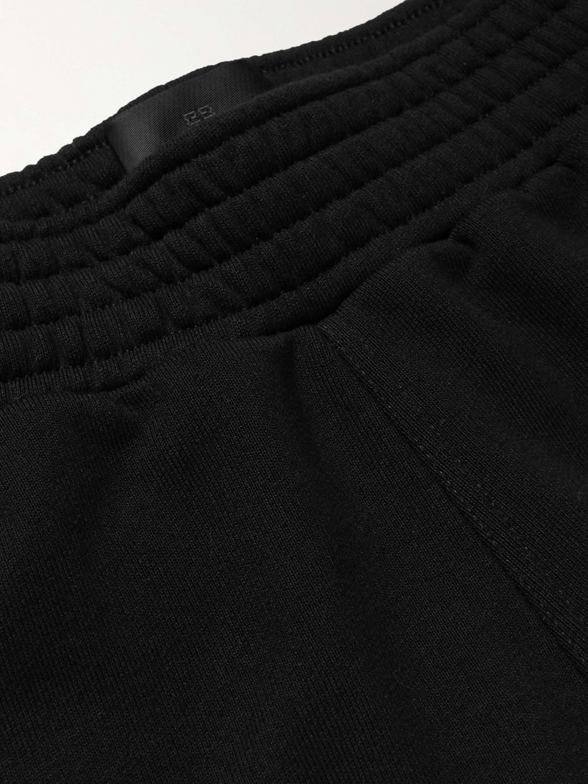 GIVENCHY Wide-Leg Logo-Embroidered Cotton-Jersey Shorts
