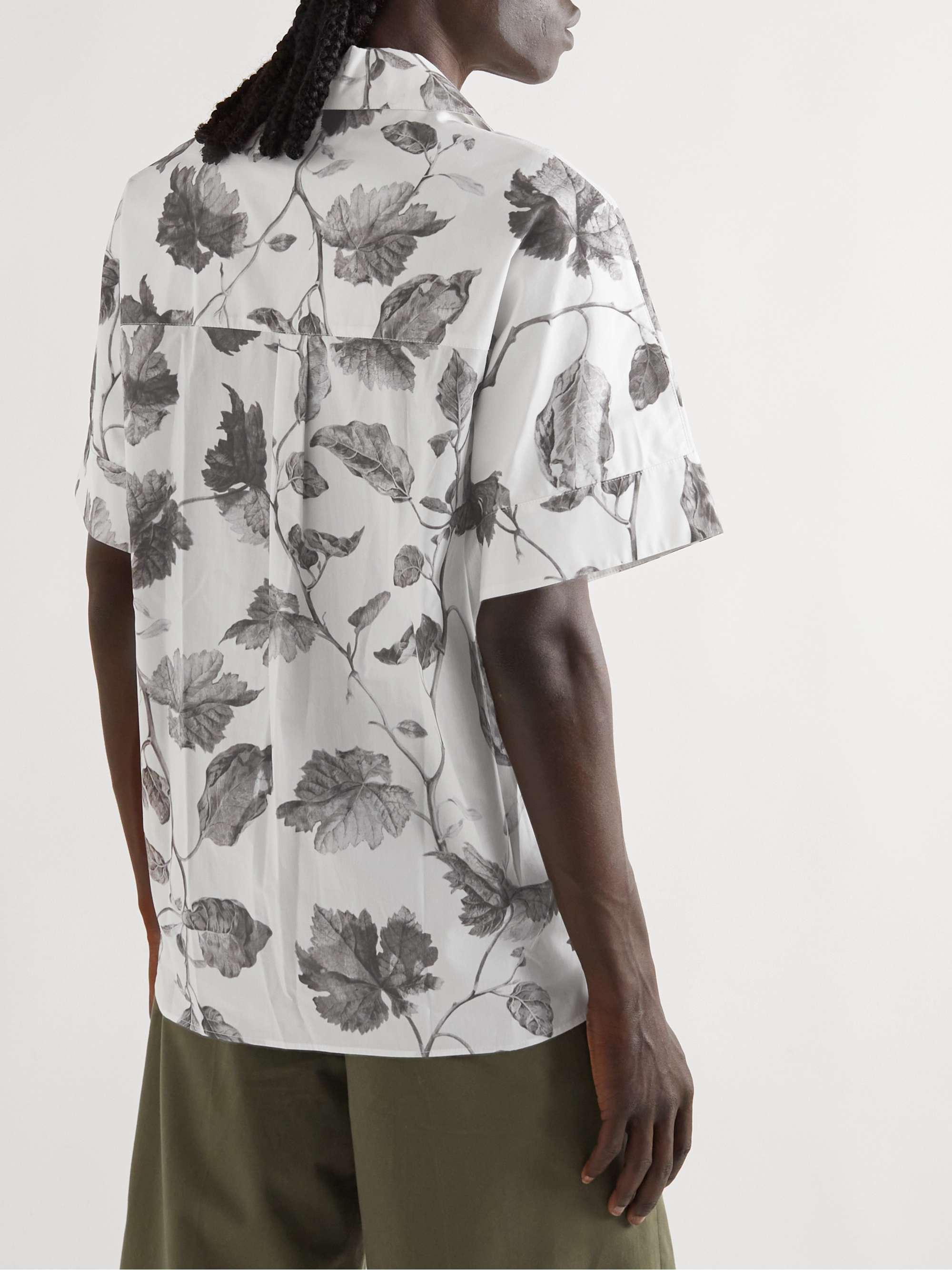 ERDEM Philip Printed Cotton-Poplin Shirt