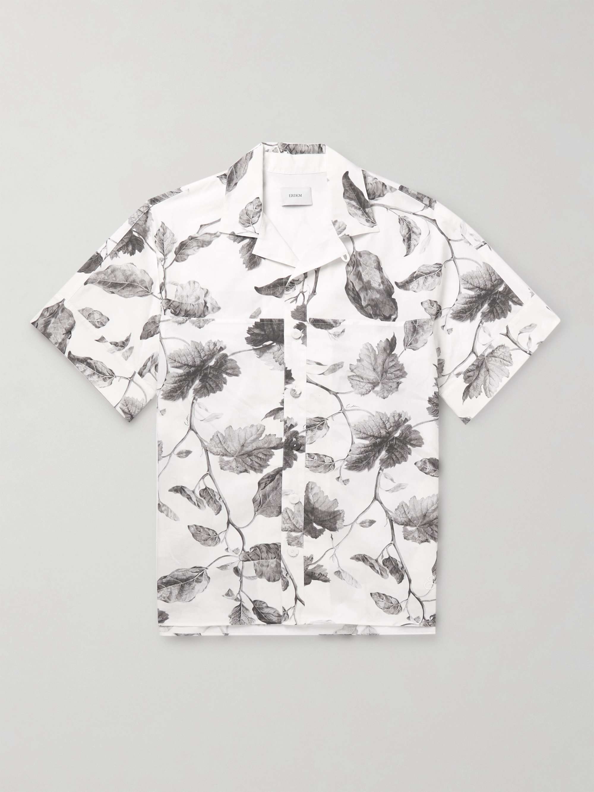 ERDEM Philip Printed Cotton-Poplin Shirt