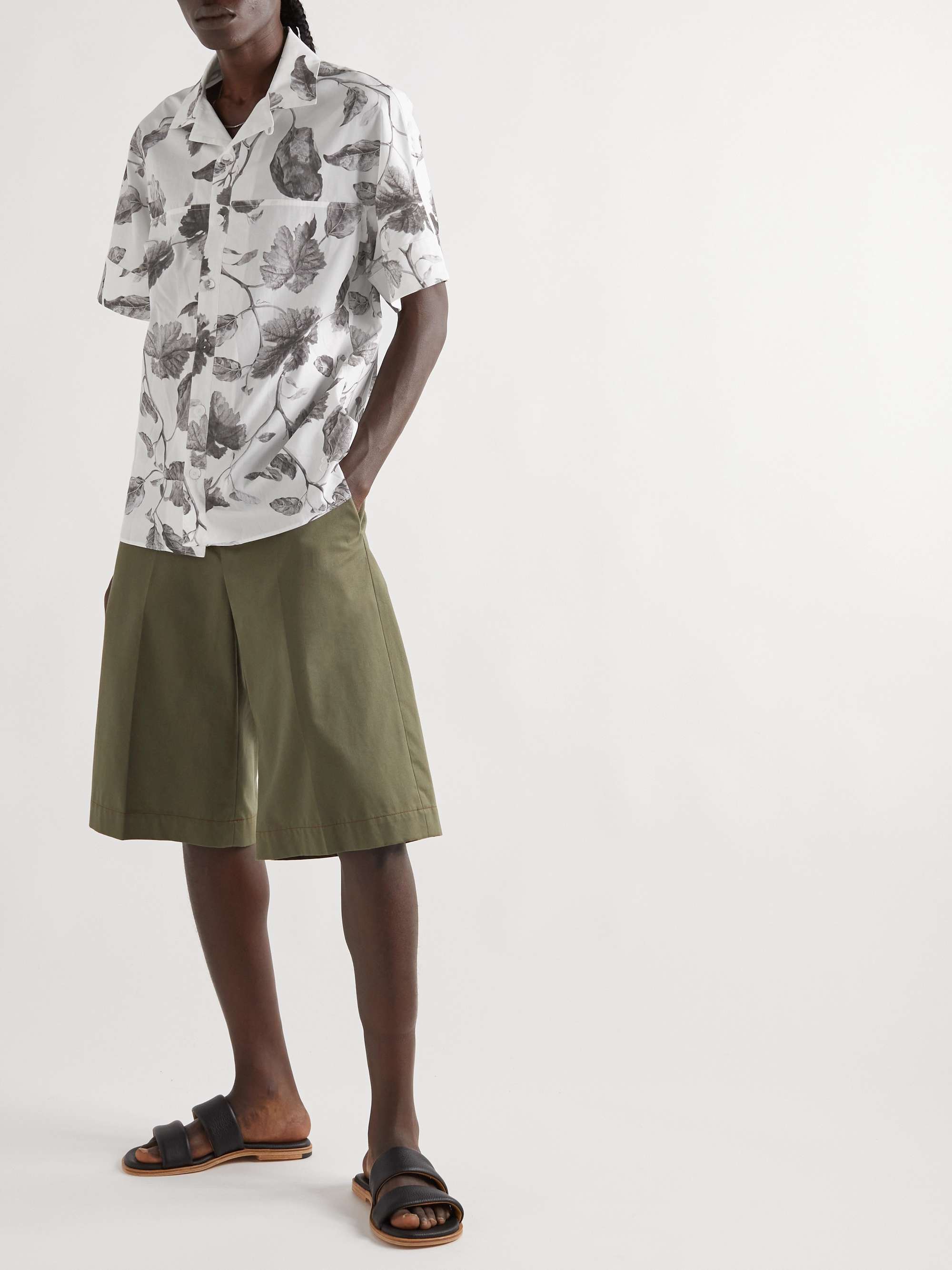 ERDEM Philip Printed Cotton-Poplin Shirt