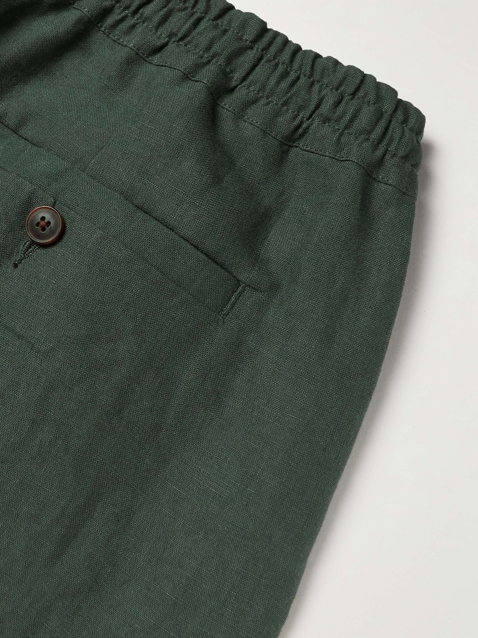 A KIND OF GUISE Samurai Straight-Leg Linen Drawstring Suit Trousers