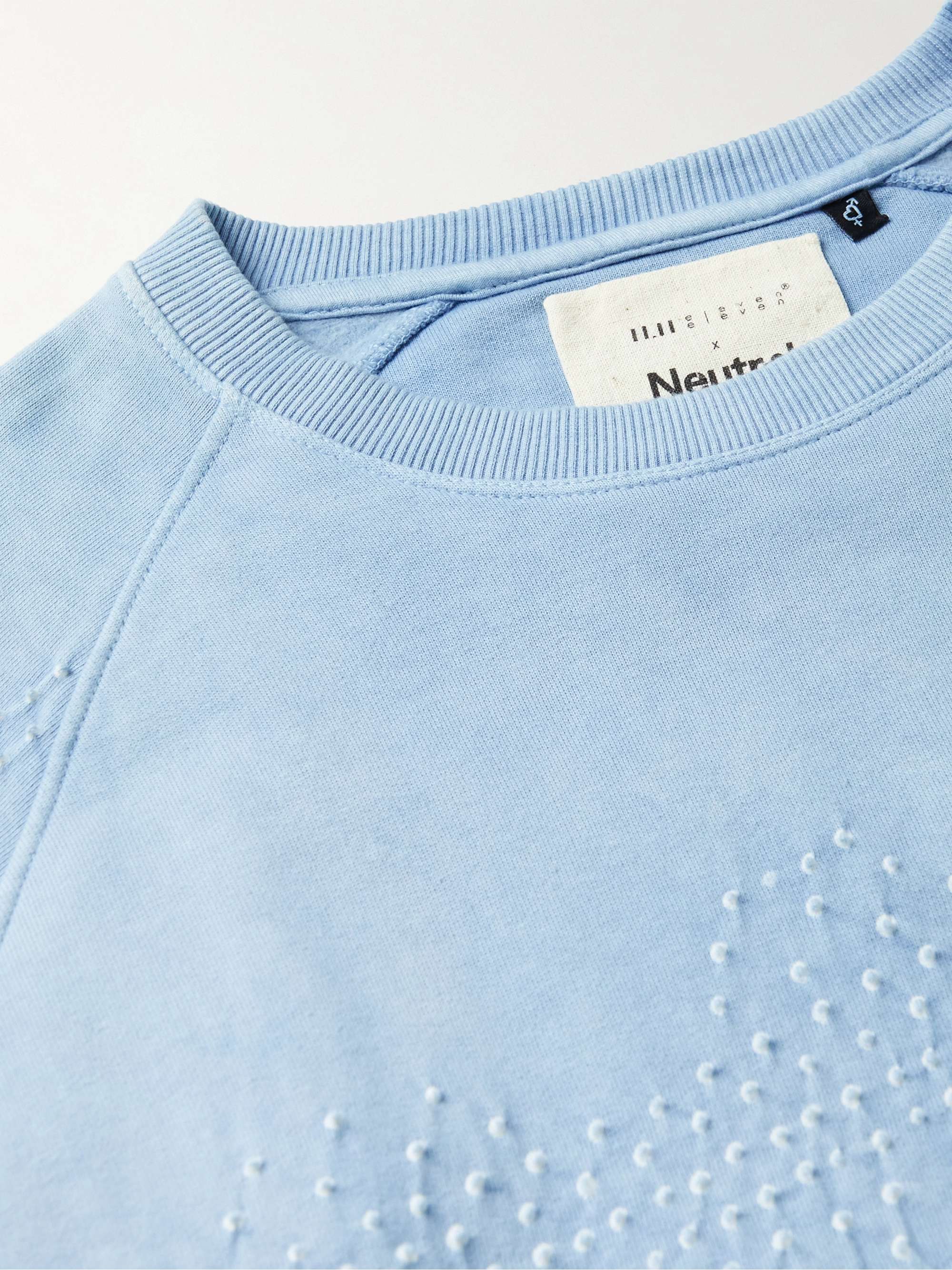 11.11/ELEVEN ELEVEN Bandhani-Dyed Organic Cotton-Jersey Sweatshirt