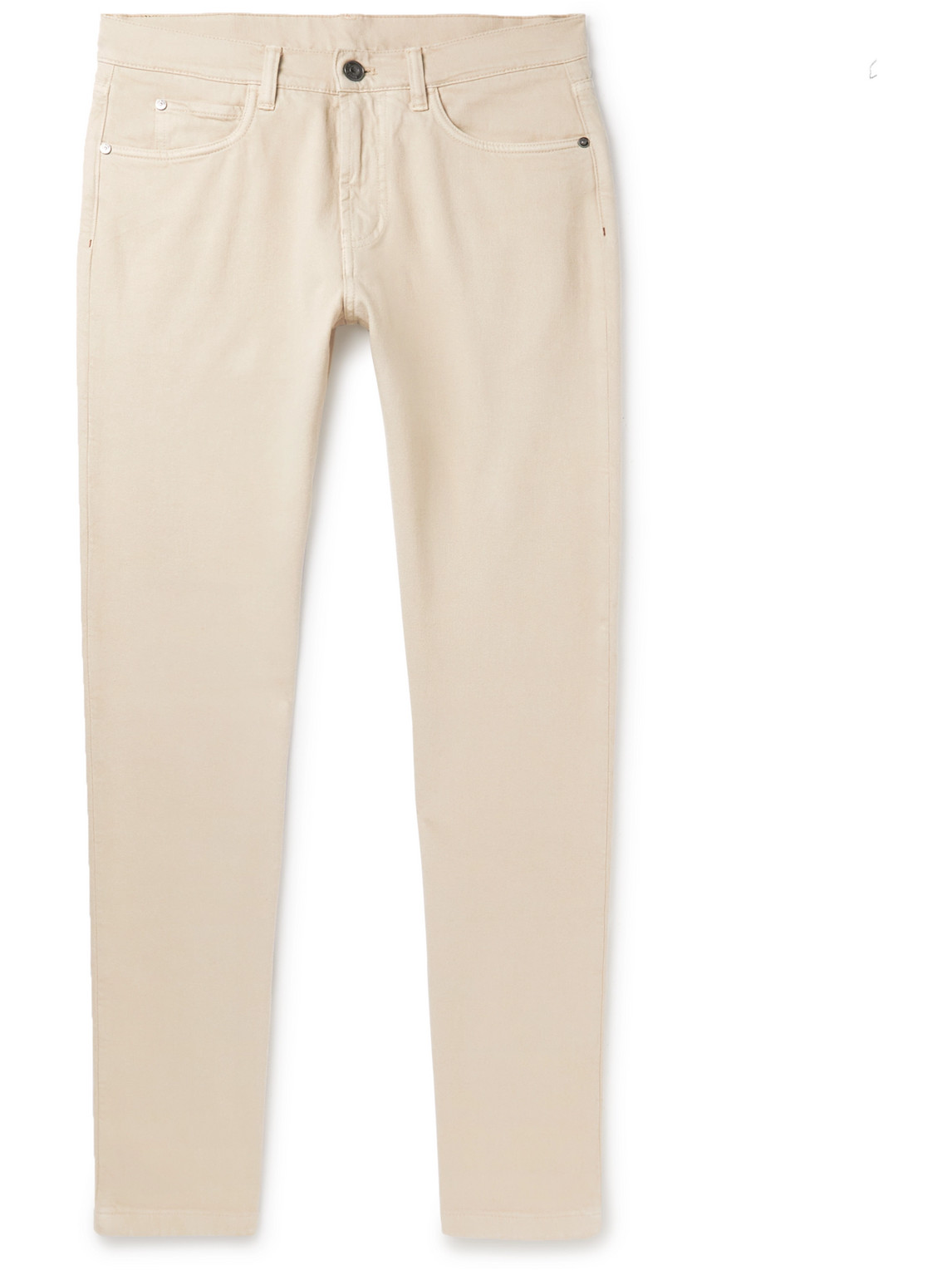 Loro Piana - Slim-Fit Garment-Dyed Jeans - Men - Neutrals - UK/US 40