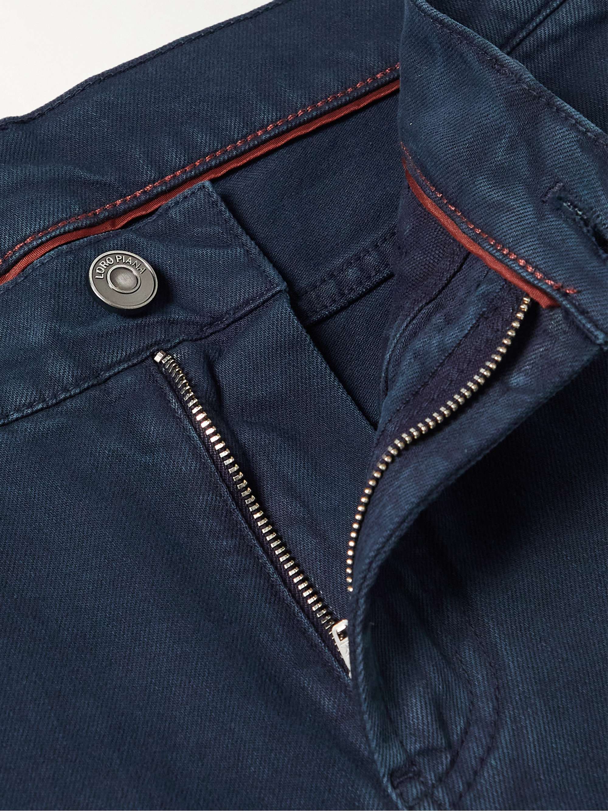 LORO PIANA Slim-Fit Stretch-Denim Jeans