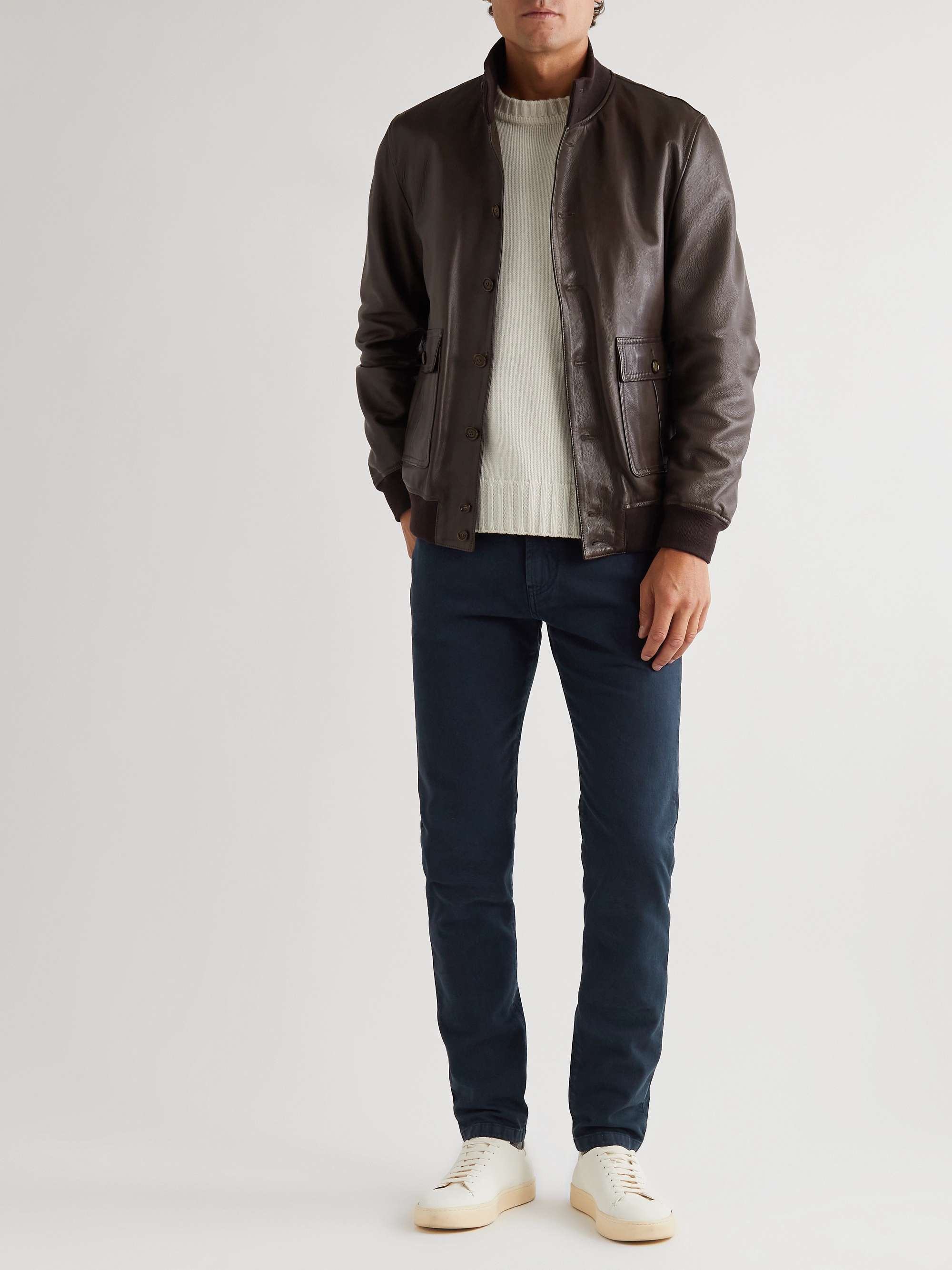 LORO PIANA Slim-Fit Stretch-Denim Jeans