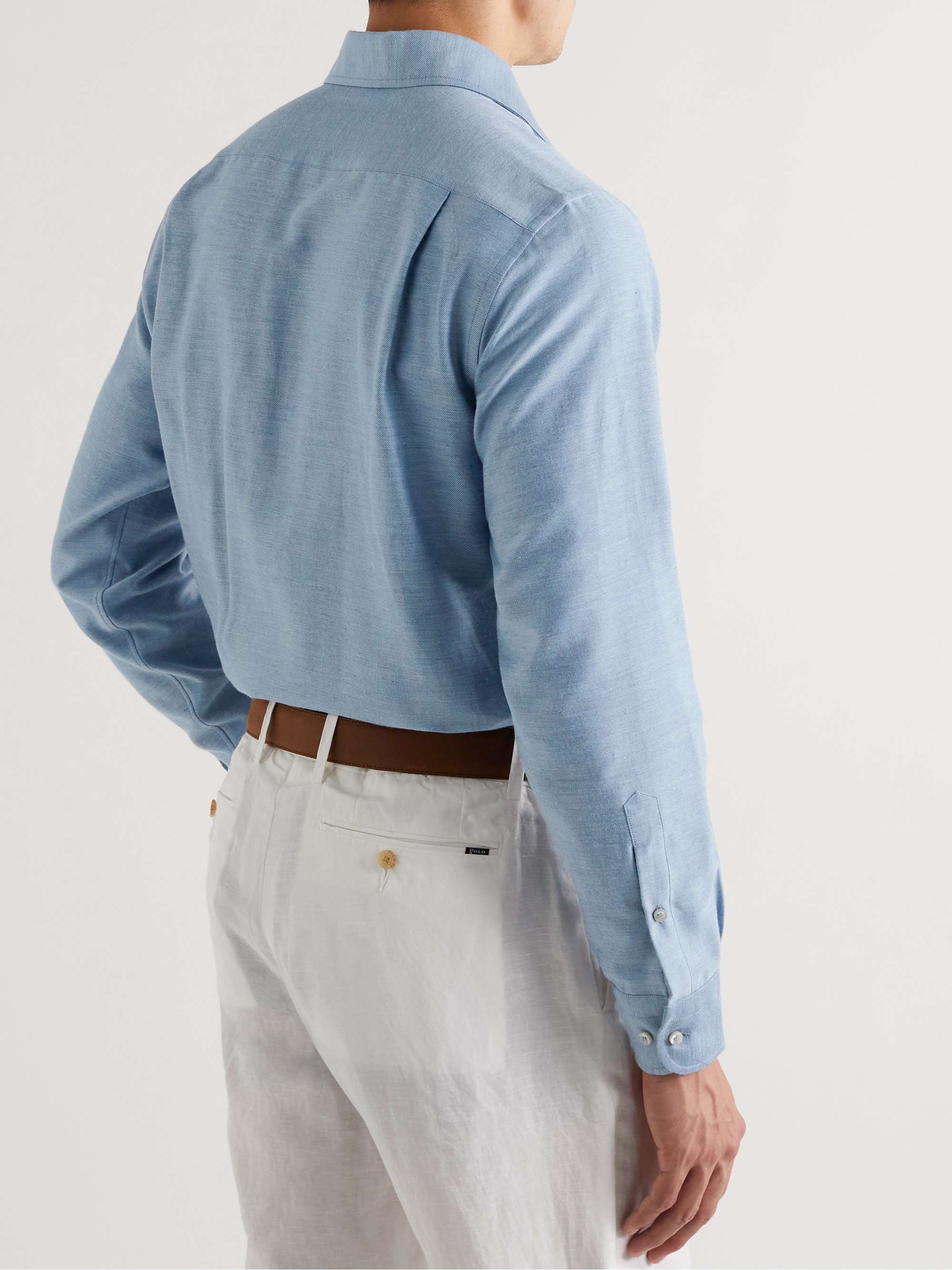 LORO PIANA André Cotton and Cashmere-Blend Twill Shirt